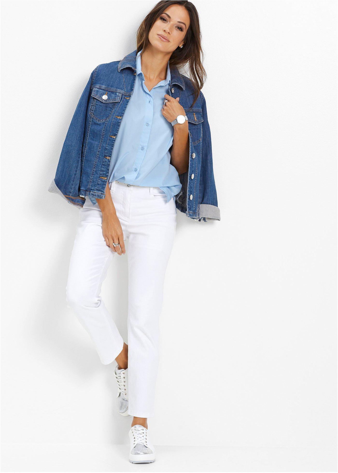 Spodnie ze stretchem 7/8 - Bonprix