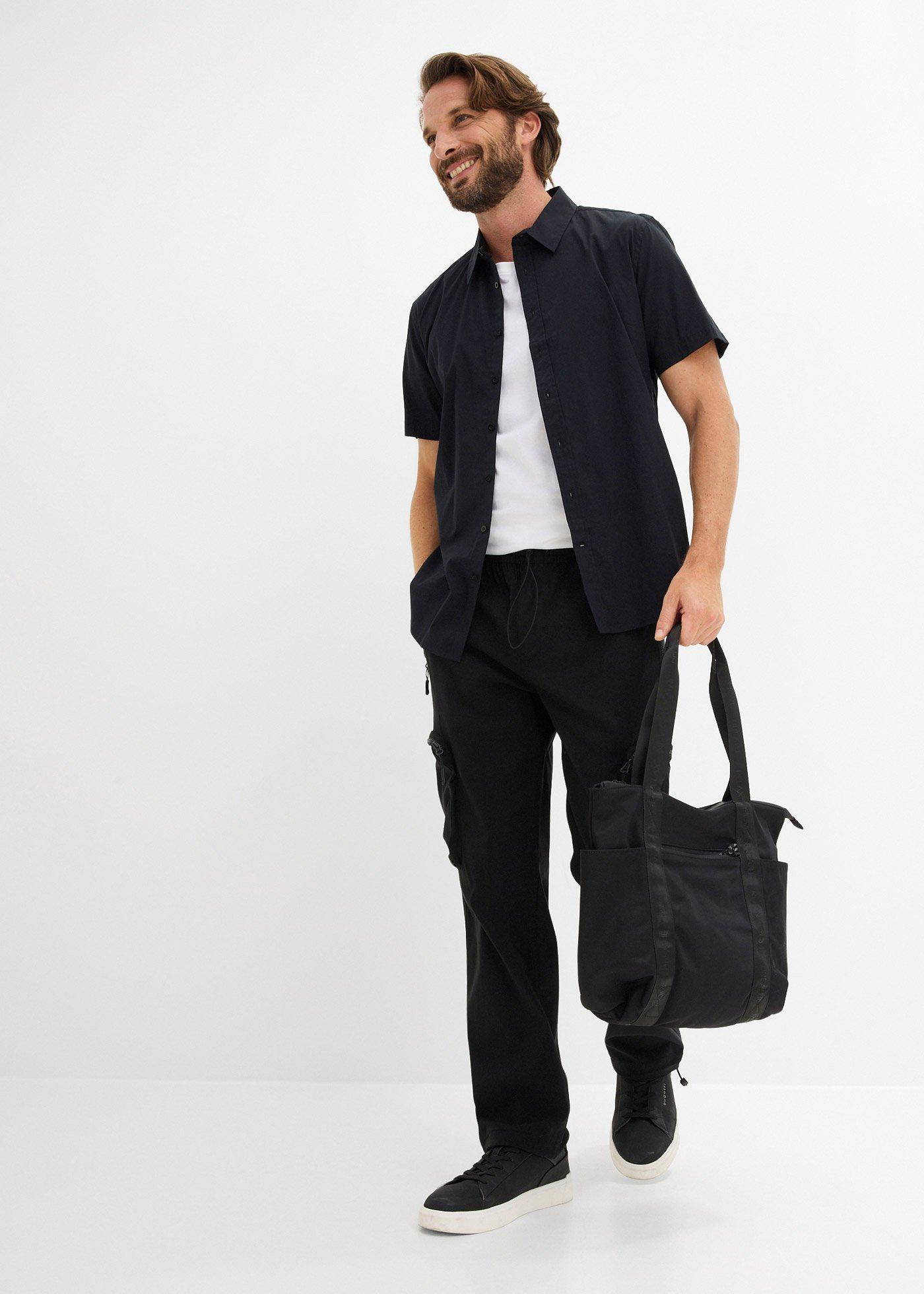 Spodnie bojówki, regular fit, z dużą ilością stretchu, straight - Bonprix