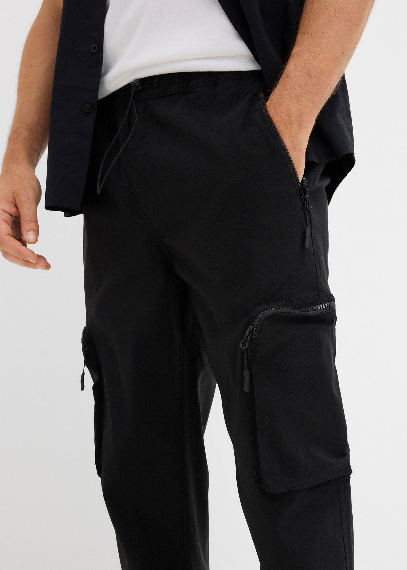 Spodnie bojówki, regular fit, z dużą ilością stretchu, straight - Bonprix