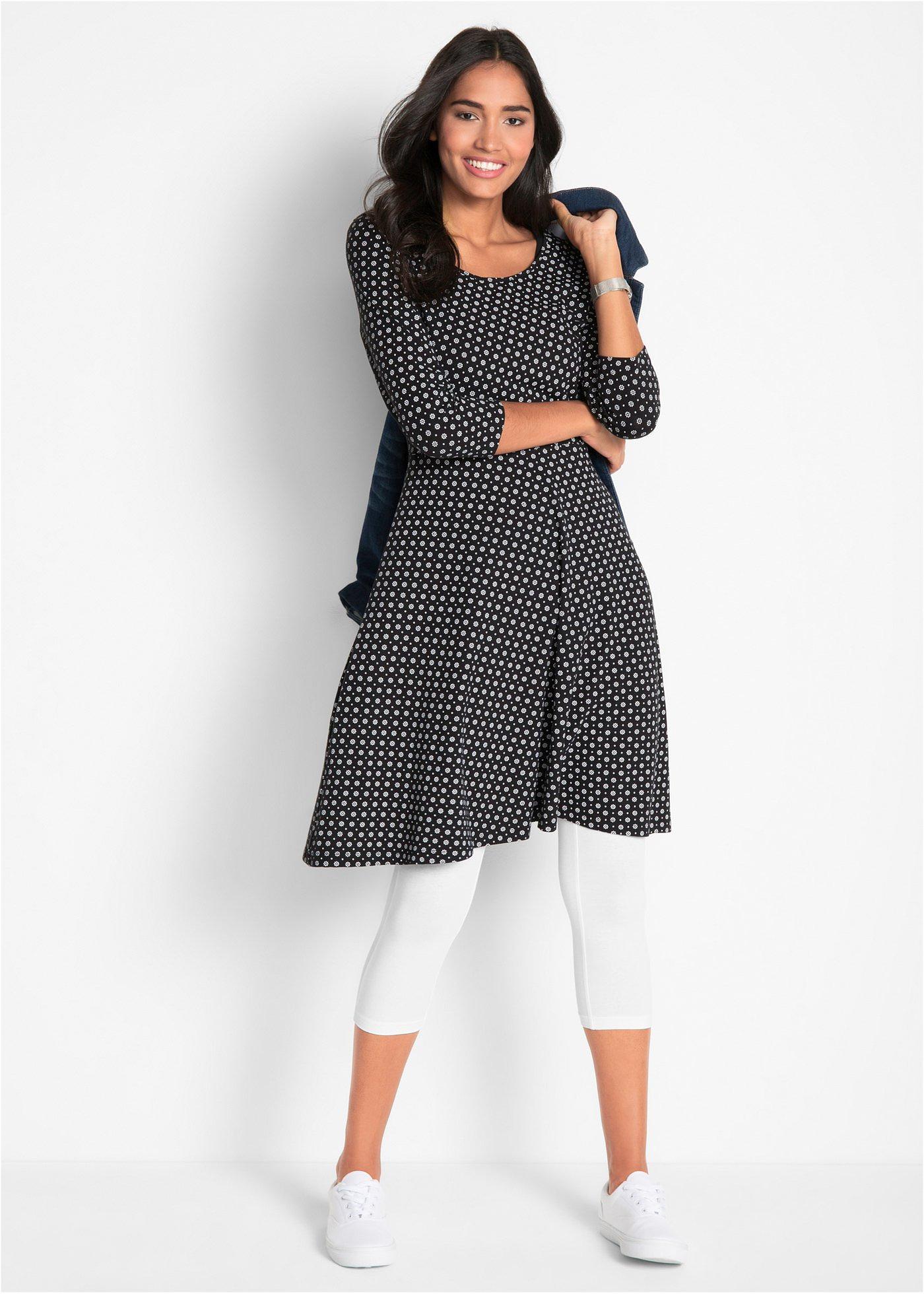 Legginsy rybaczki (2 pary w opak.) - Bonprix