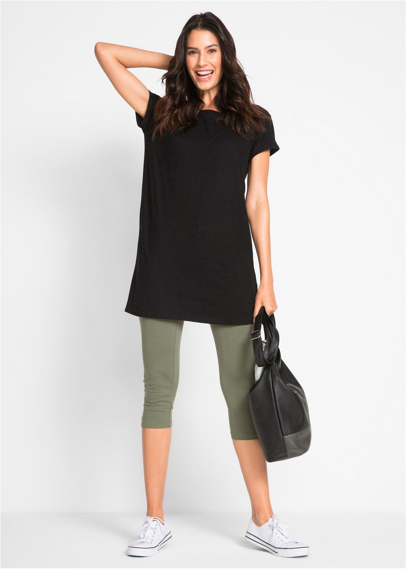 Legginsy rybaczki (2 pary w opak.) - Bonprix