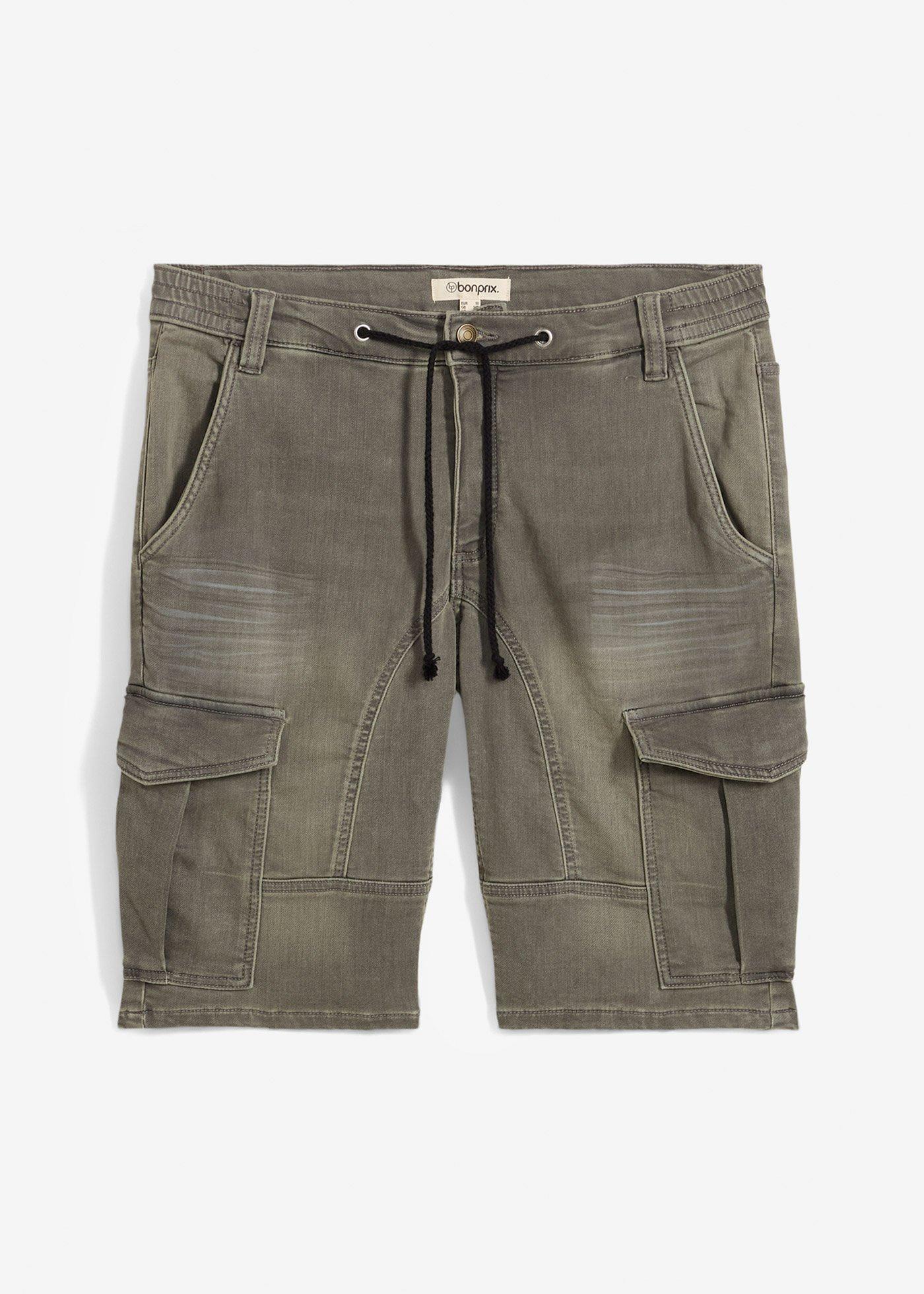 Bermuda en sweat effet jean, regular