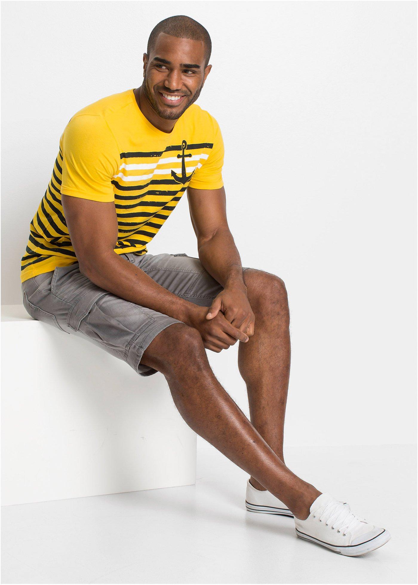 Bermudy dżinsowe ze stretchem, regular fit - Bonprix