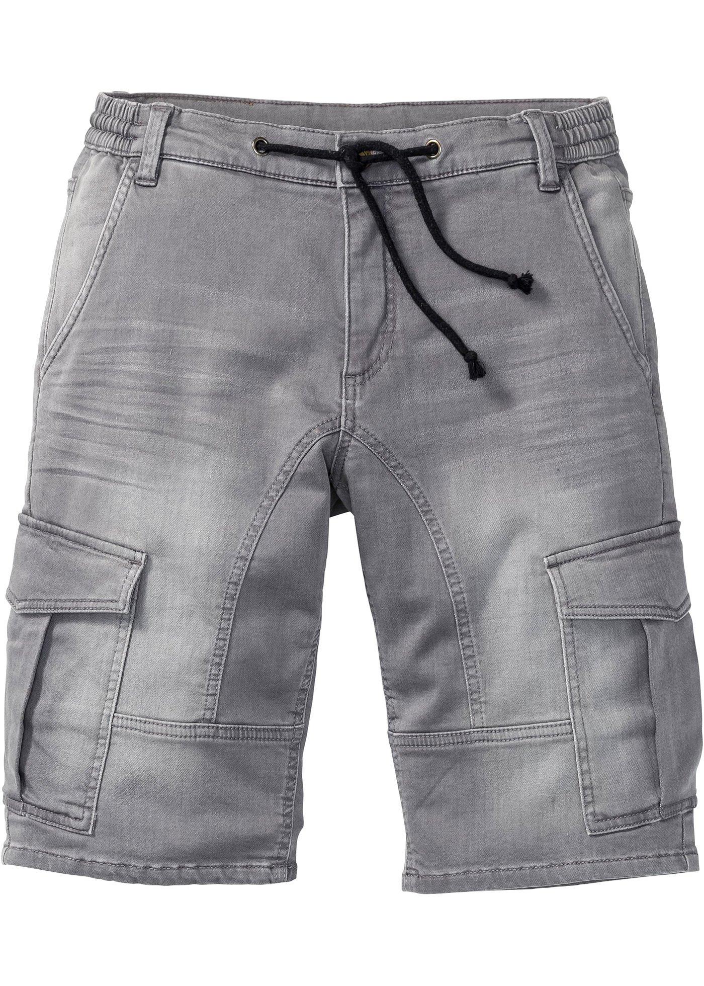 Bermuda en sweat effet jean, regular