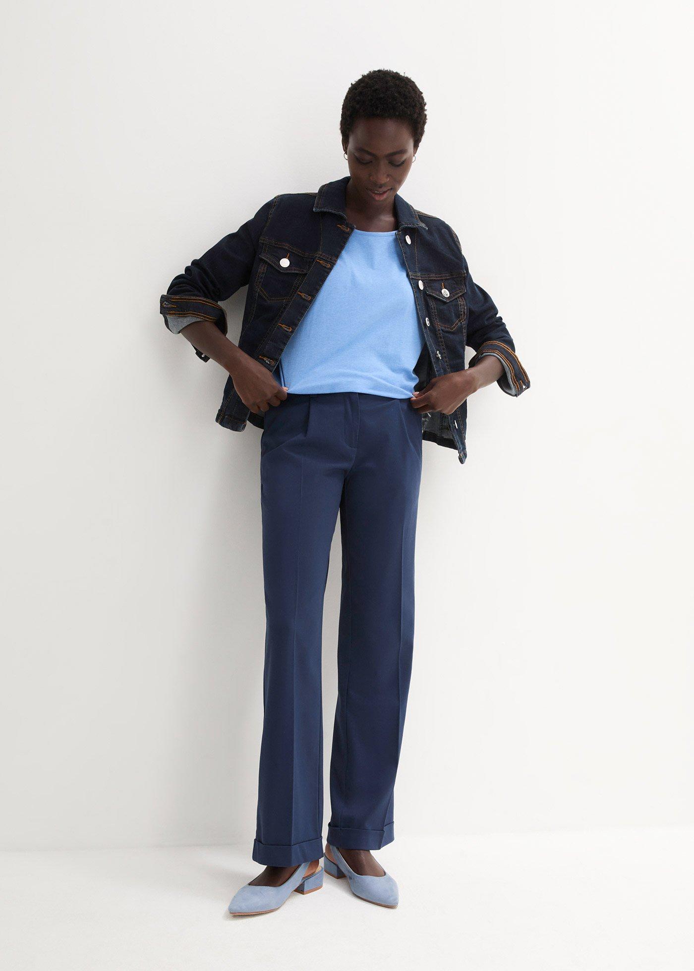 Koszulka z domieszką jedwabiu - Bonprix