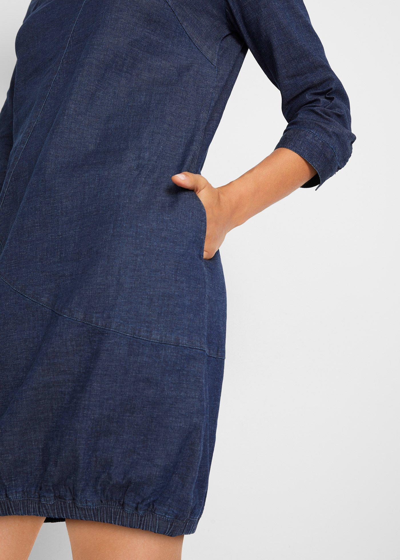 Sukienka jeansowa ze stretchem - Bonprix
