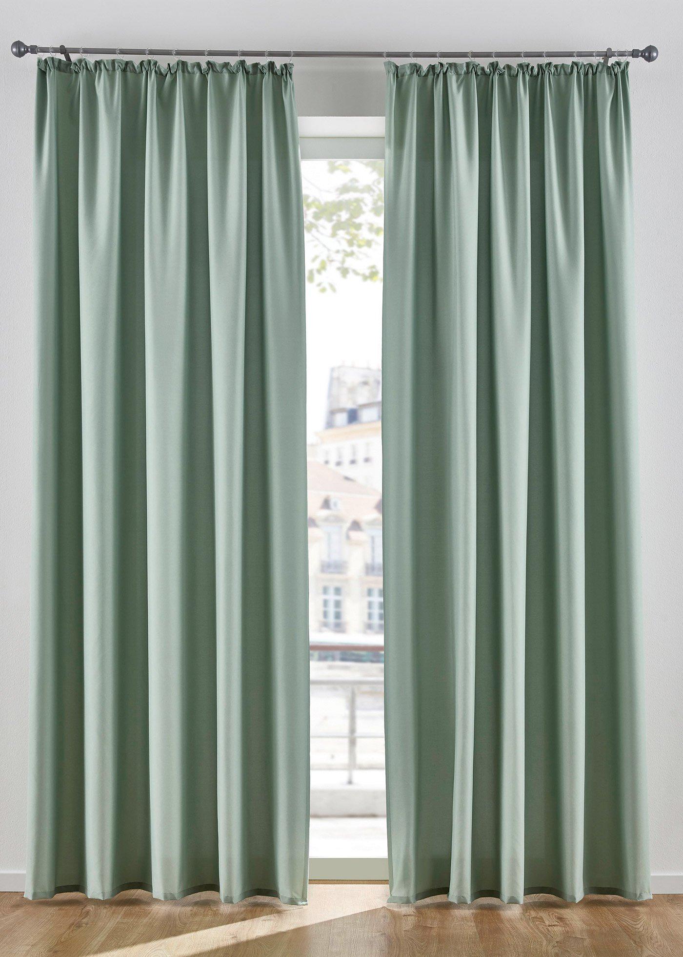 Lot de 2 rideaux en microfibre
