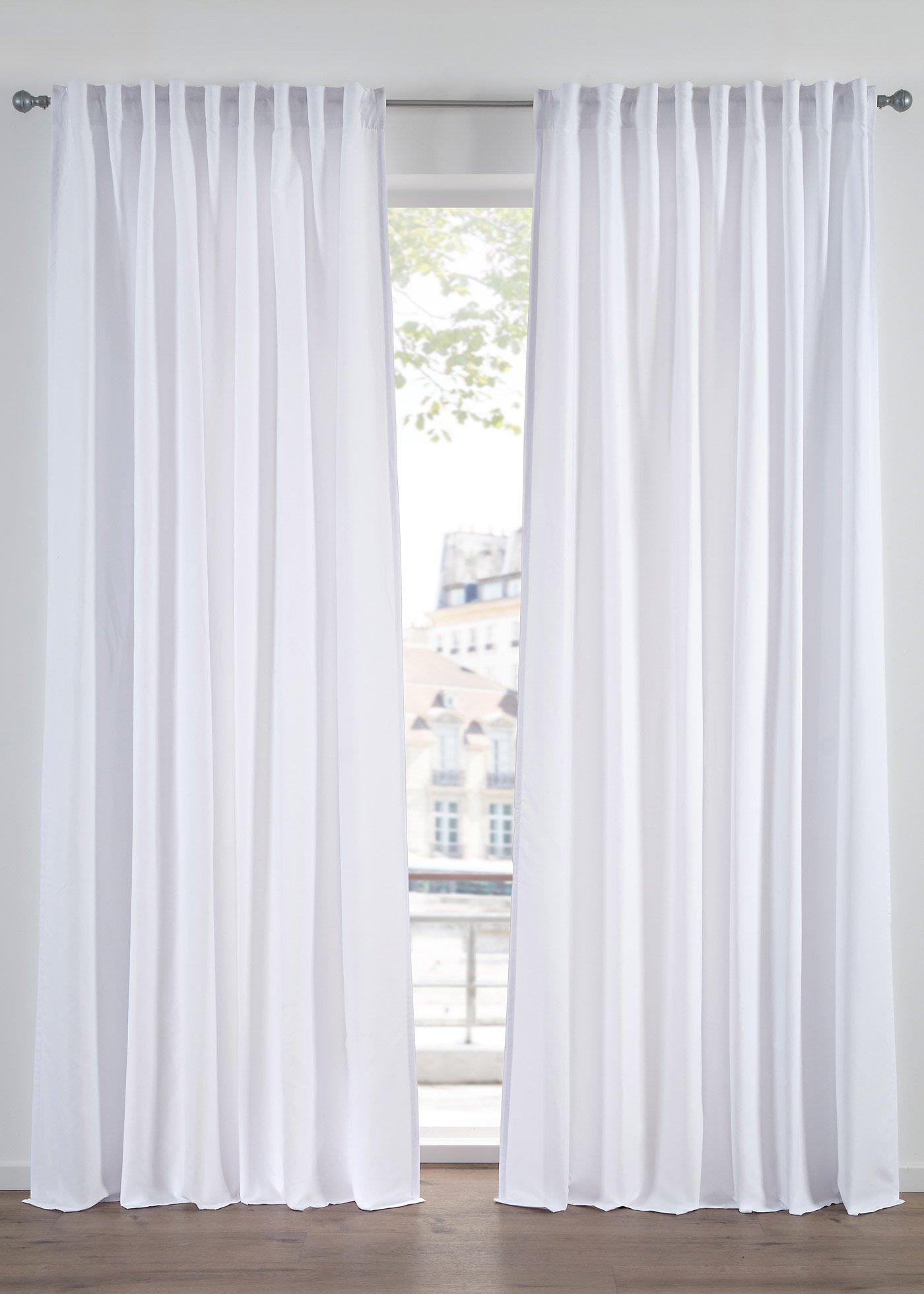Lot de 2 rideaux en microfibre