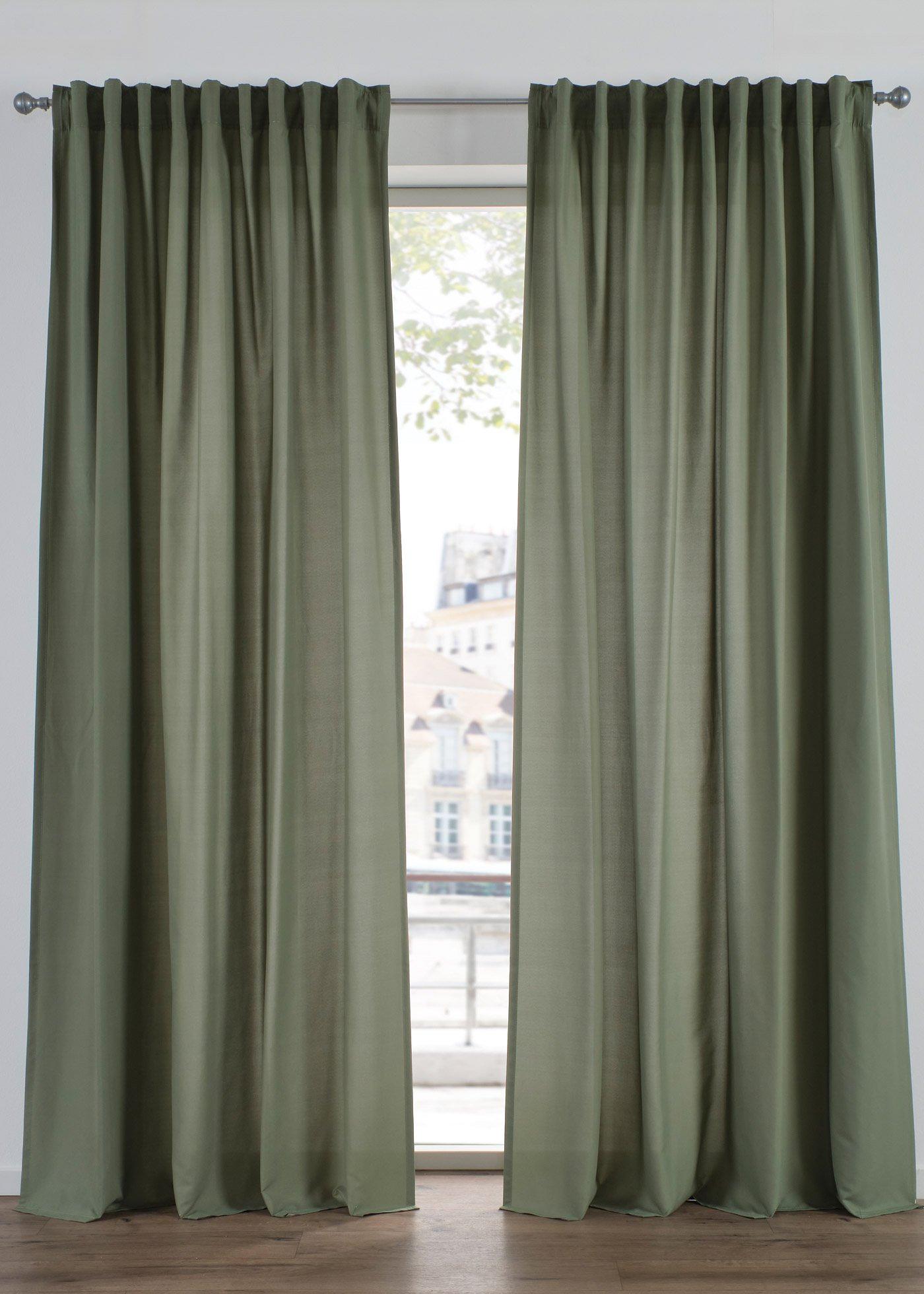 Lot de 2 rideaux en microfibre