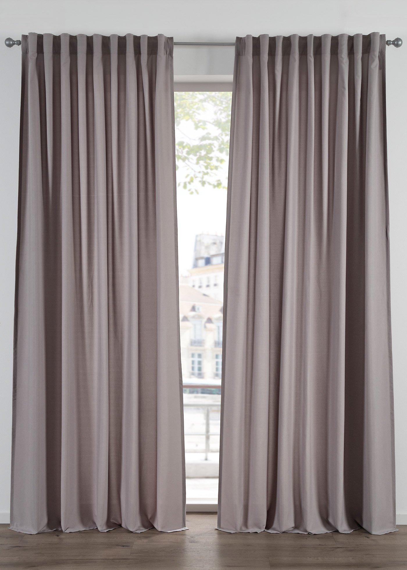 Lot de 2 rideaux en microfibre