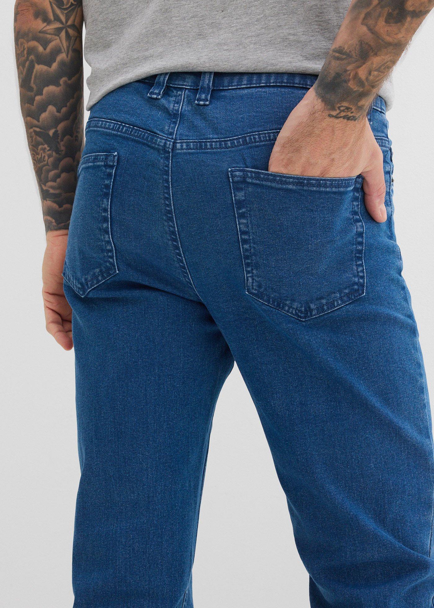 Dżinsy ze stretchem classic fit, zwężana nogawka - Bonprix