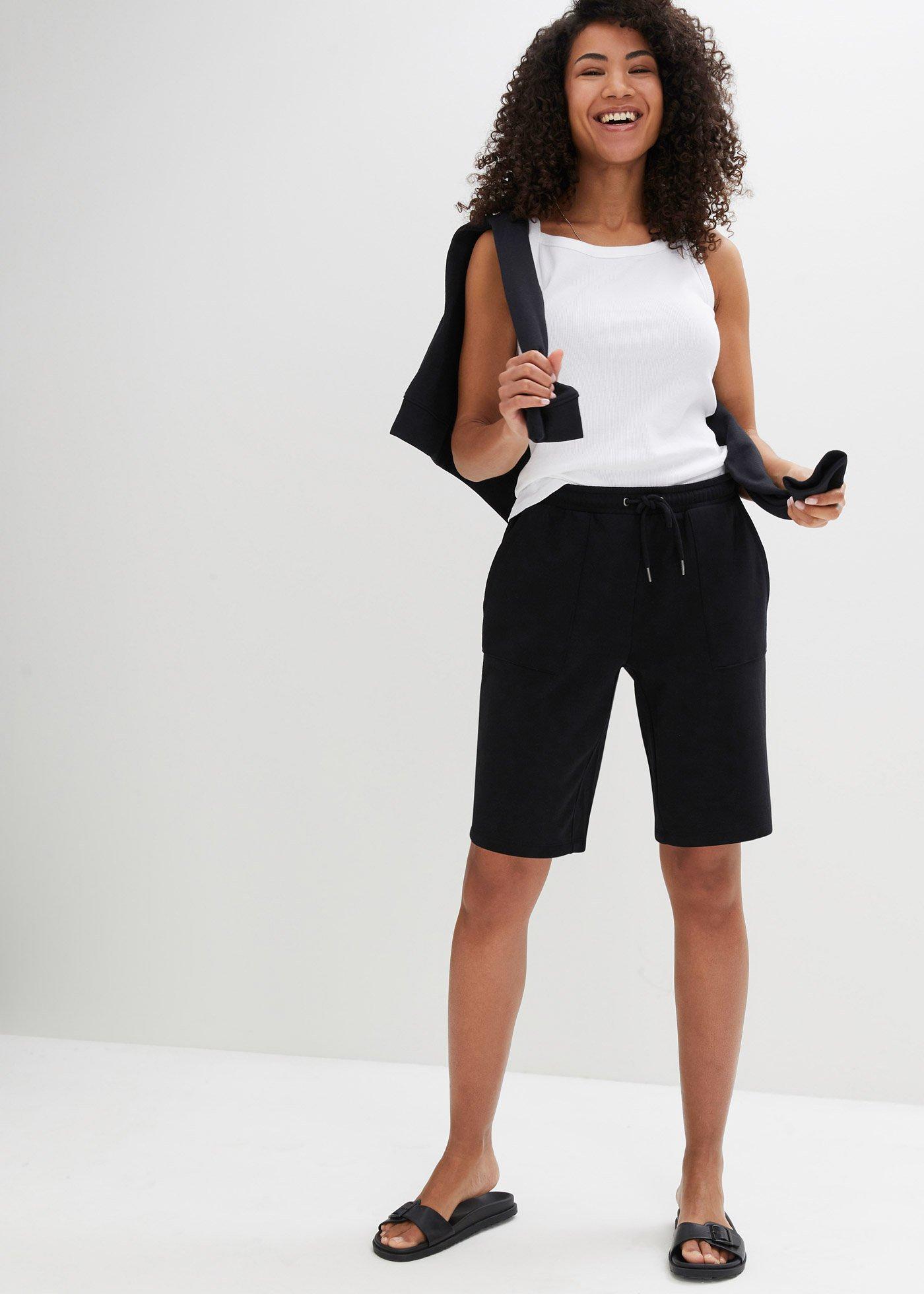 Szorty dresowe z kieszeniami - Bonprix