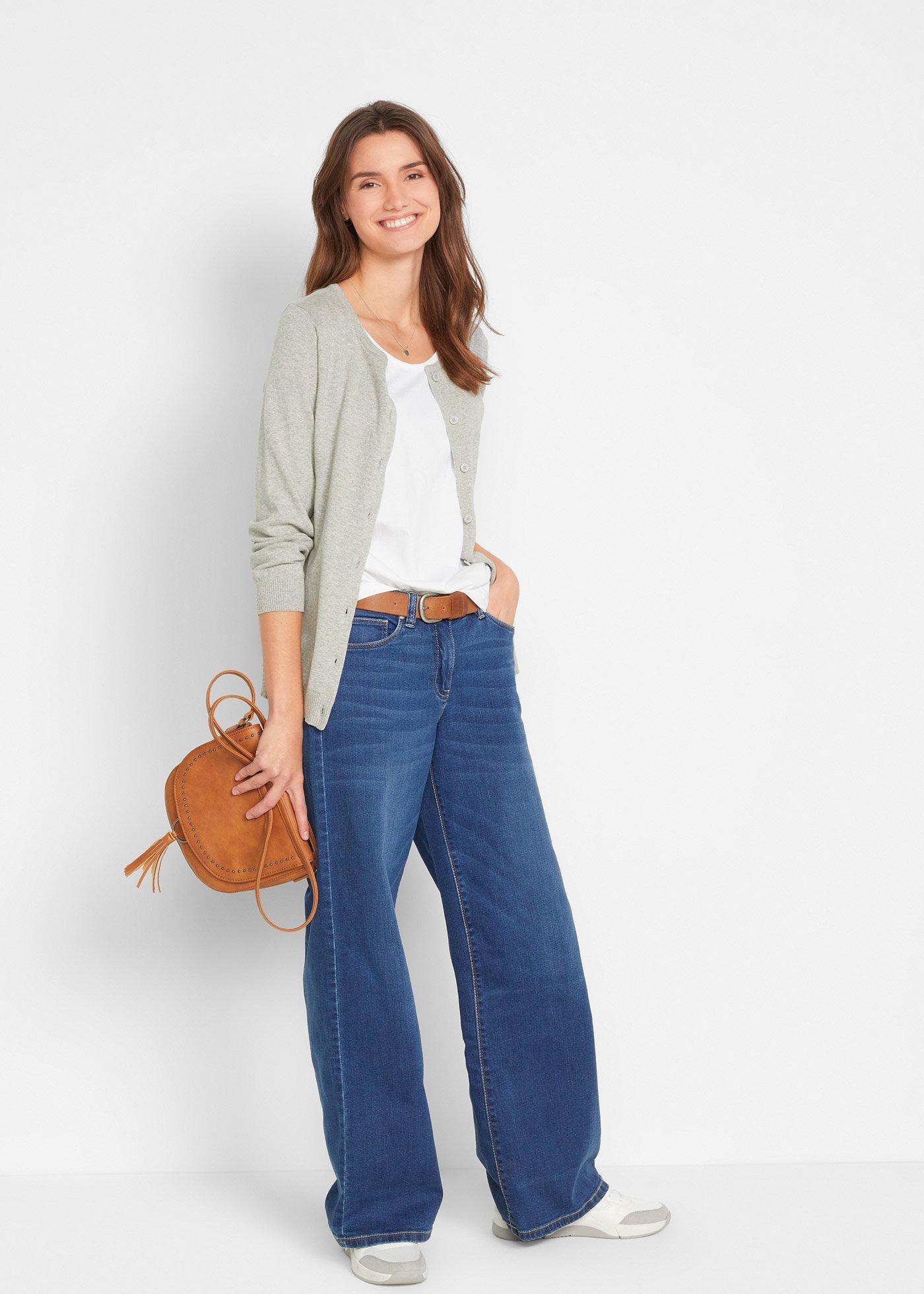 Długi top z czystej bawełny (5 sztuk) - Bonprix