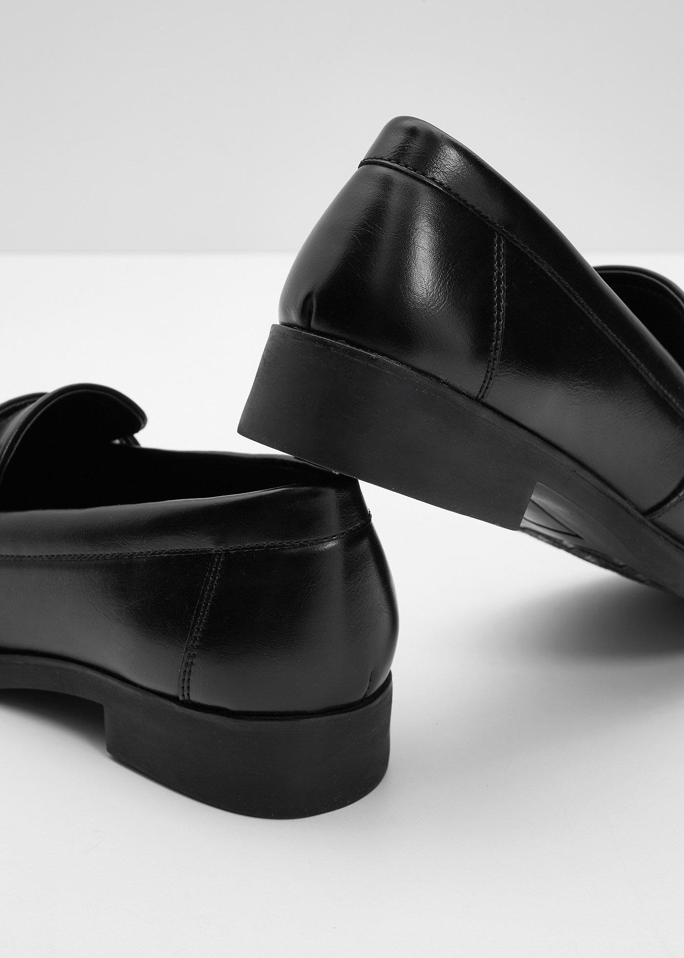 Wsuwane loafersy w stylu biker - Bonprix