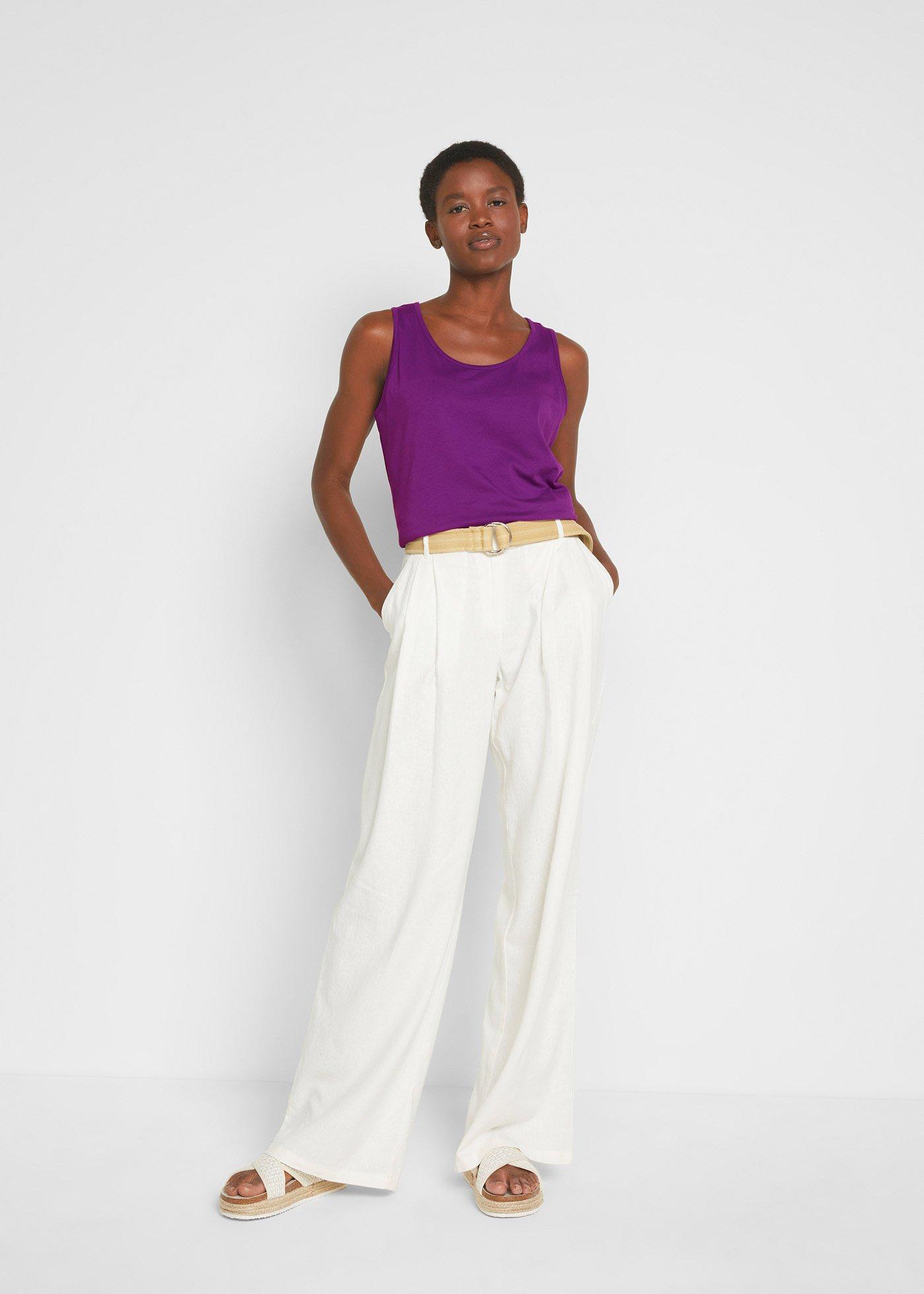 Długi top z czystej bawełny (5 sztuk) - Bonprix