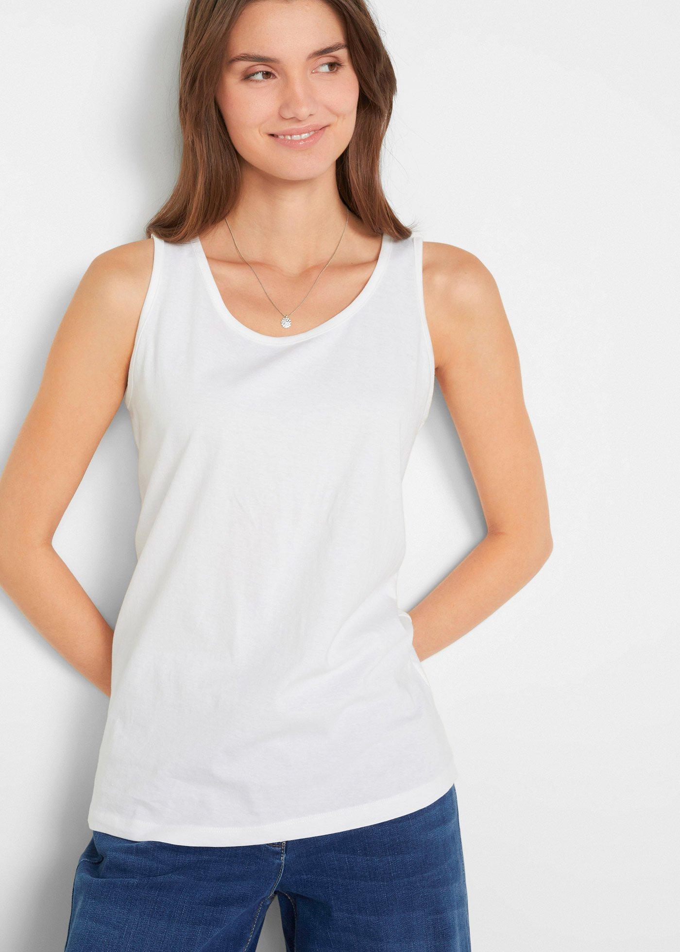 Długi top z czystej bawełny (5 sztuk) - Bonprix