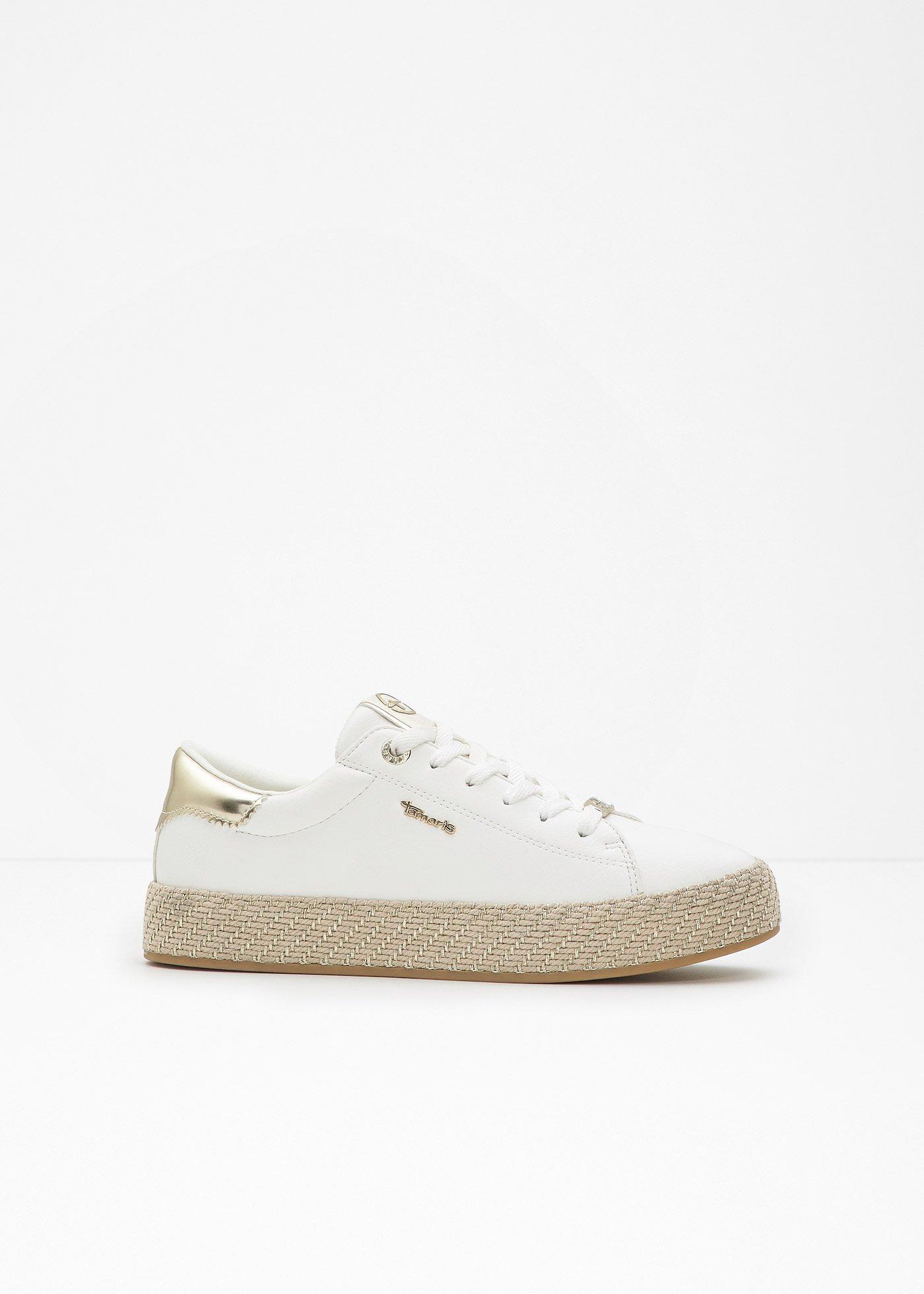 Sneakers Tamaris à plateforme effet raphia