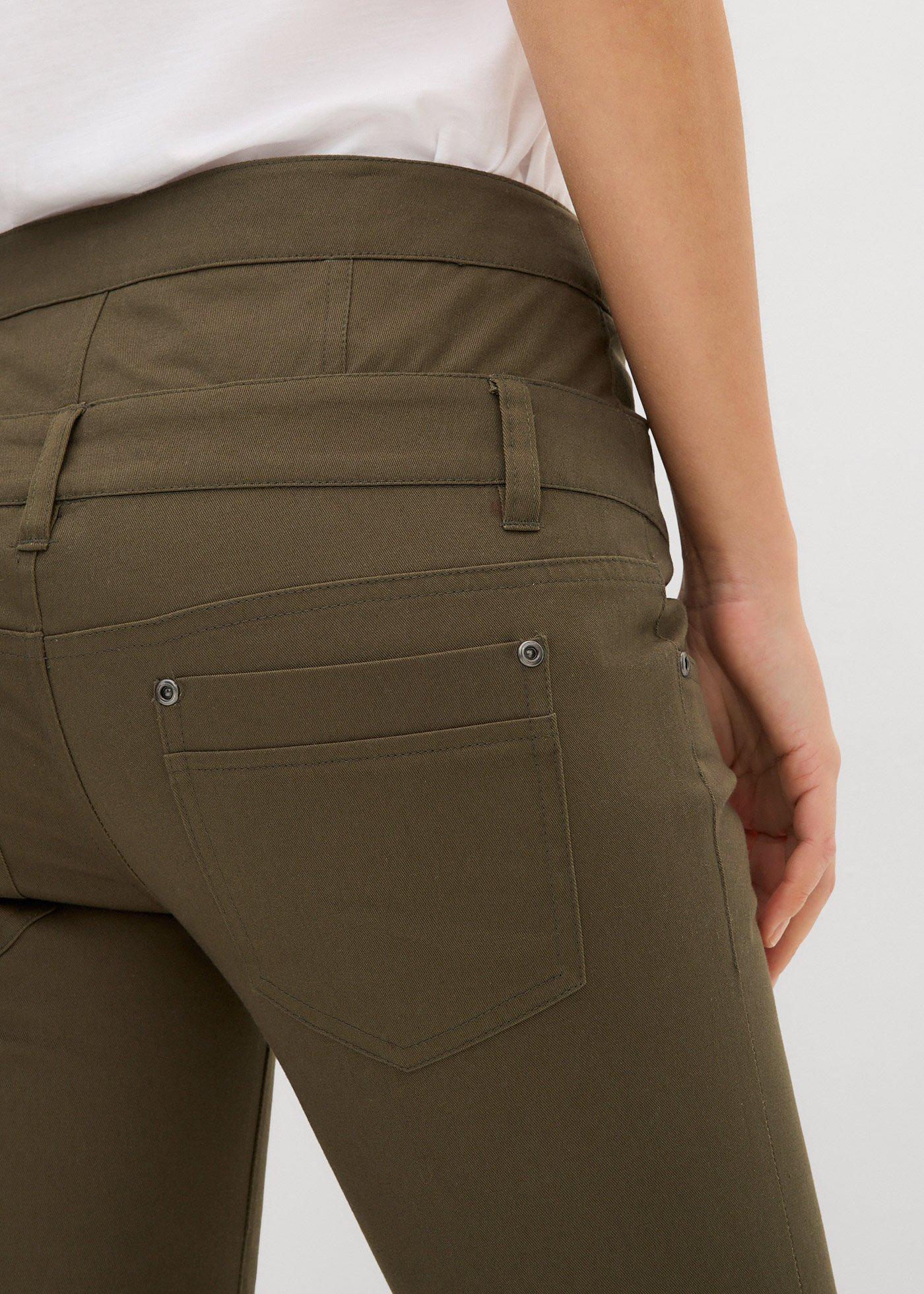 Spodnie twillowe ze stretchem - Bonprix