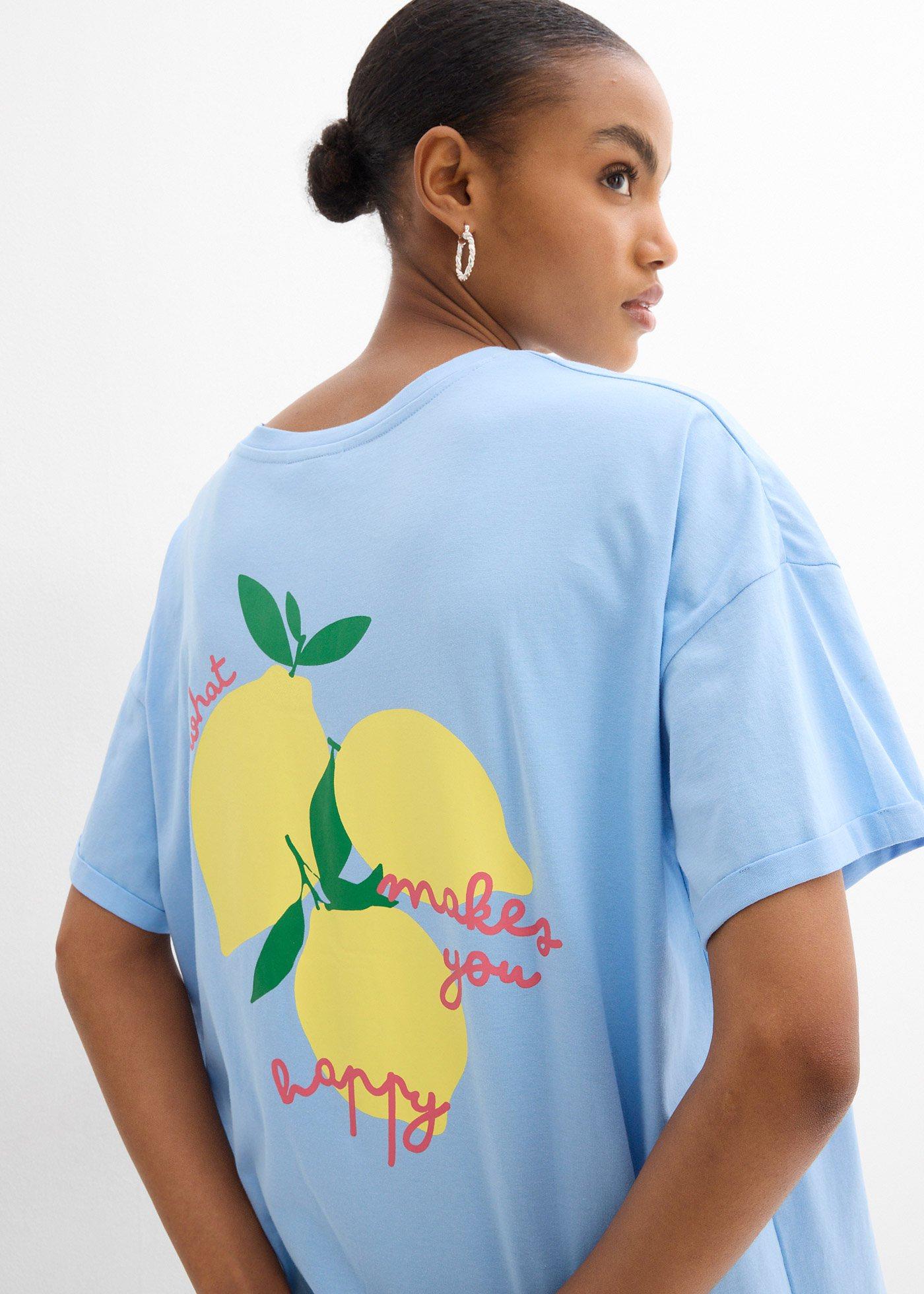 T-shirt oversize z czystej bawełny organicznej - Bonprix