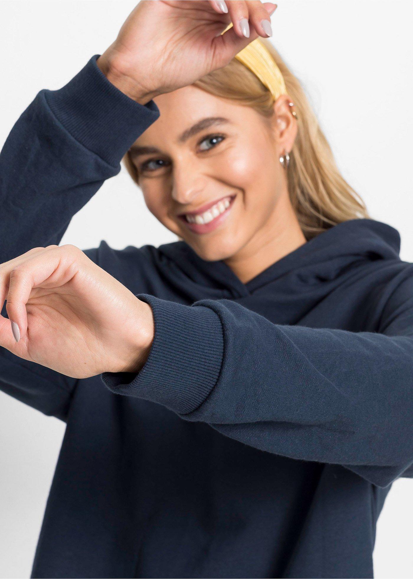 Sukienka dresowa w optyce 2 w 1 - Bonprix