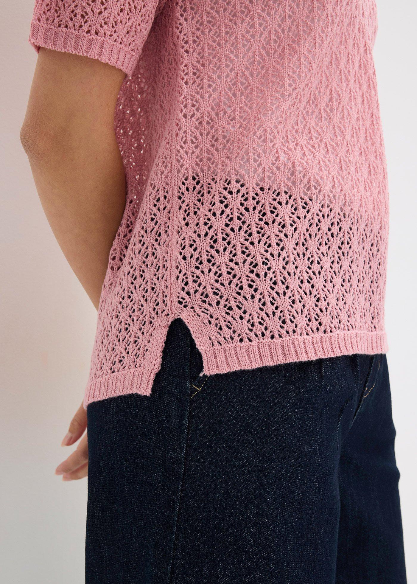 Sweter ażurowy - Bonprix