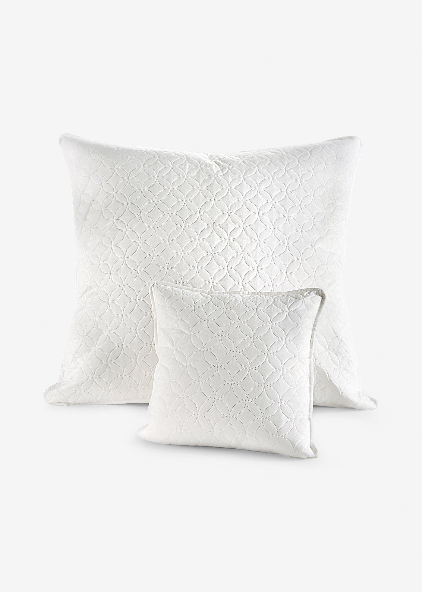 Lot de 2 housses de coussin avec surpiqûres
