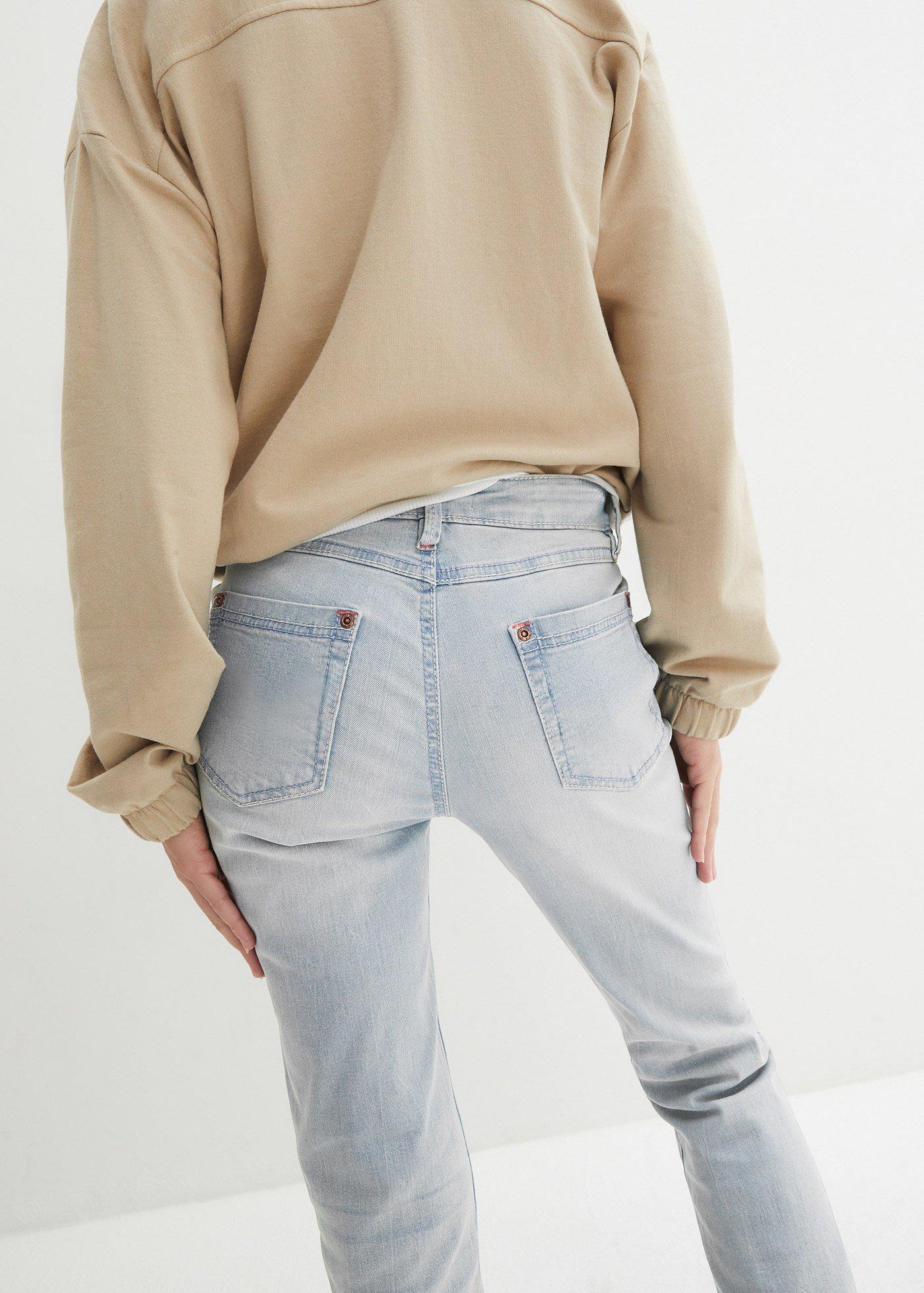 Jeansy ze stretchem o kroju bootcut, mid waist - Bonprix