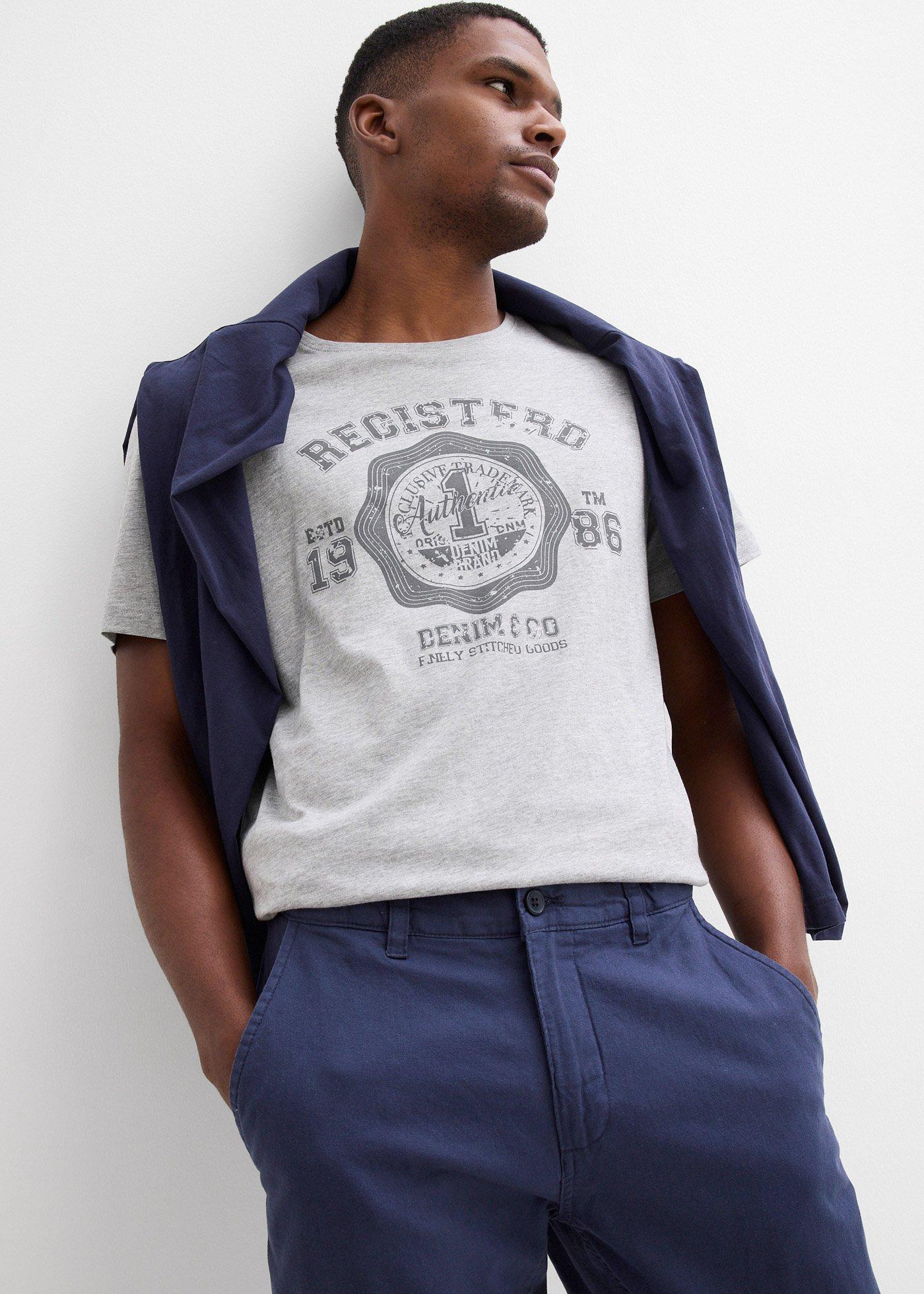 Spodnie chinosy z czystego lnu, regular fit, prosta nogawka - Bonprix