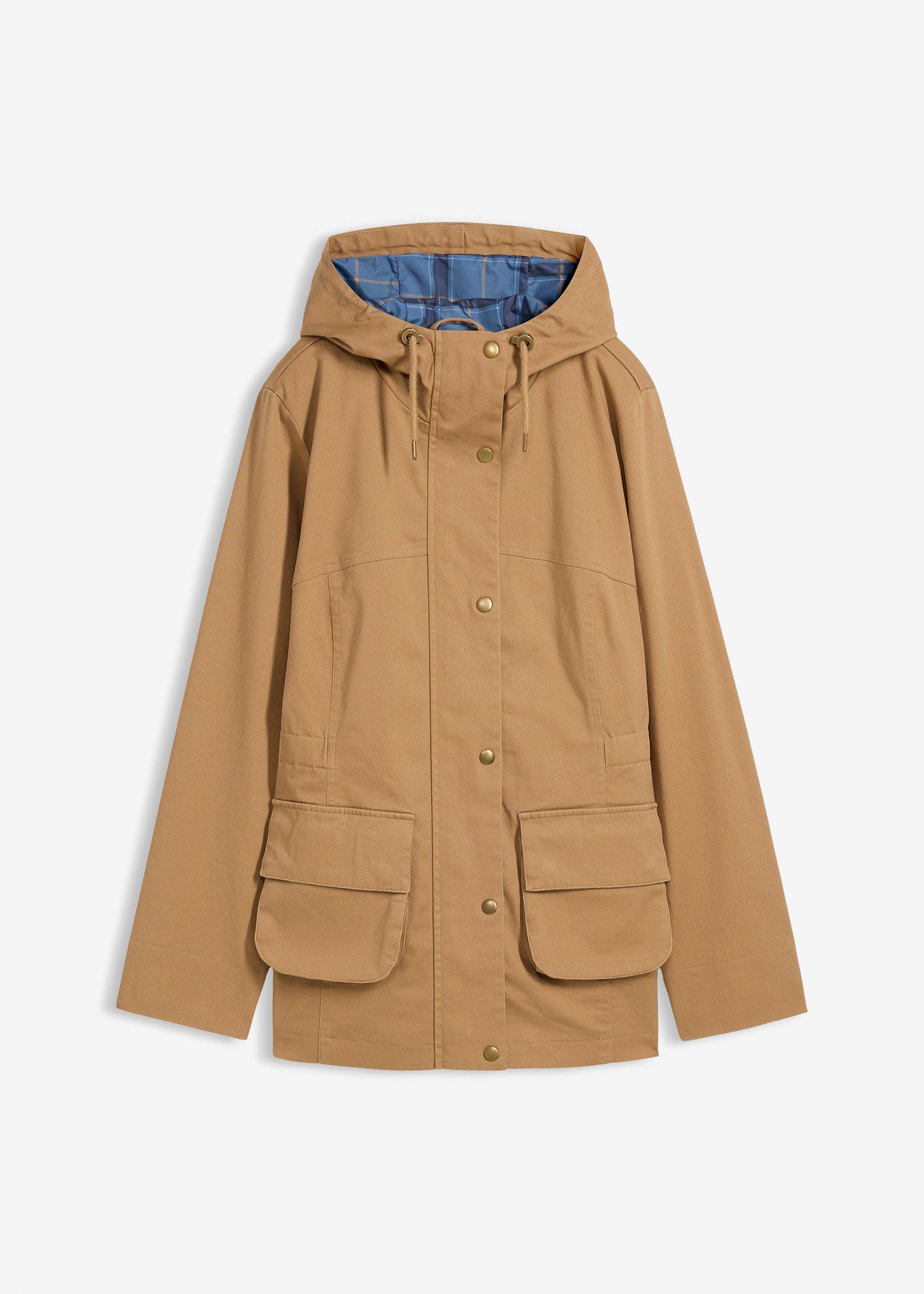 Veste déperlante avec doublure à carreaux