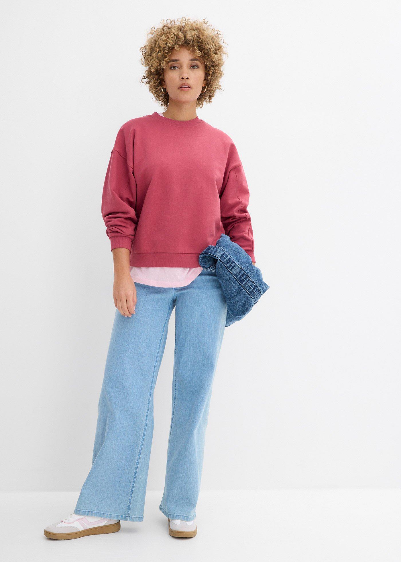Bluza oversize z czystej bawełny organicznej - Bonprix
