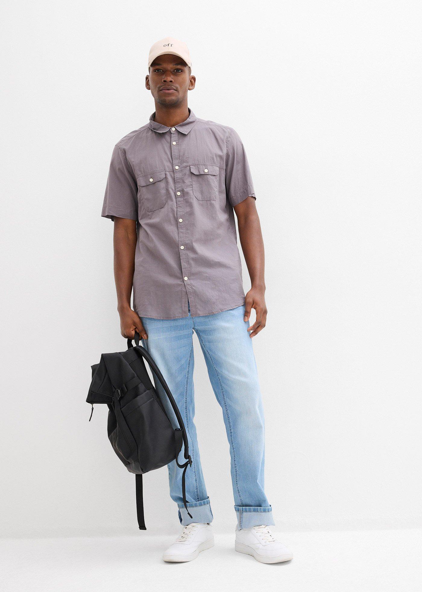 Koszulka z krótkim rękawem, z czystej bawełny - Bonprix