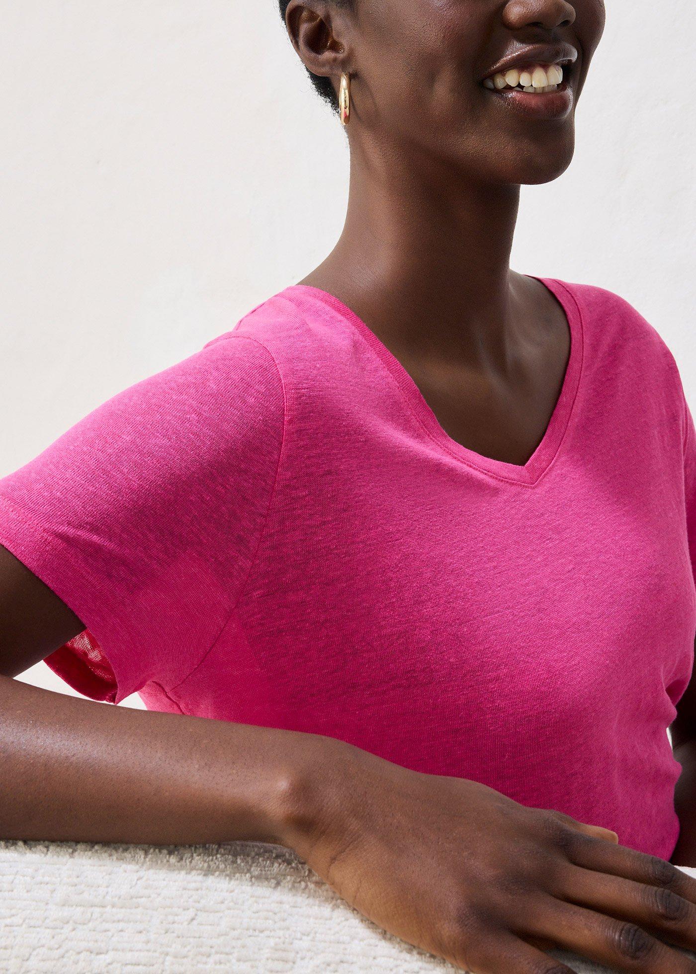 T-shirt z czystego lnu - Bonprix