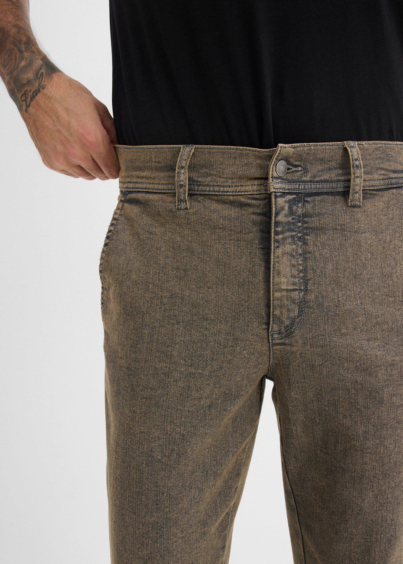 Lekkie jeansy relaxed fit ze stretchem, elastycznym pasem i prostą nogawką - Bonprix