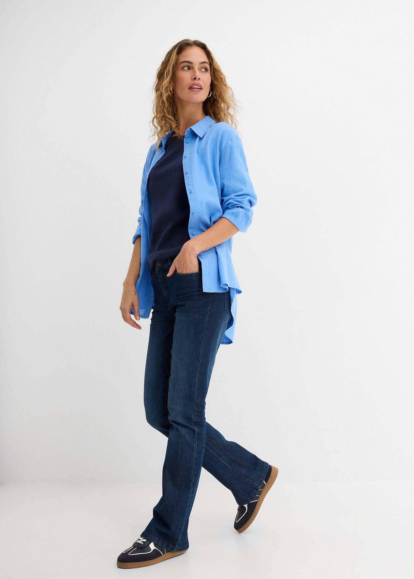 Bluzka z długim rękawem z czystej bawełny organicznej - Bonprix