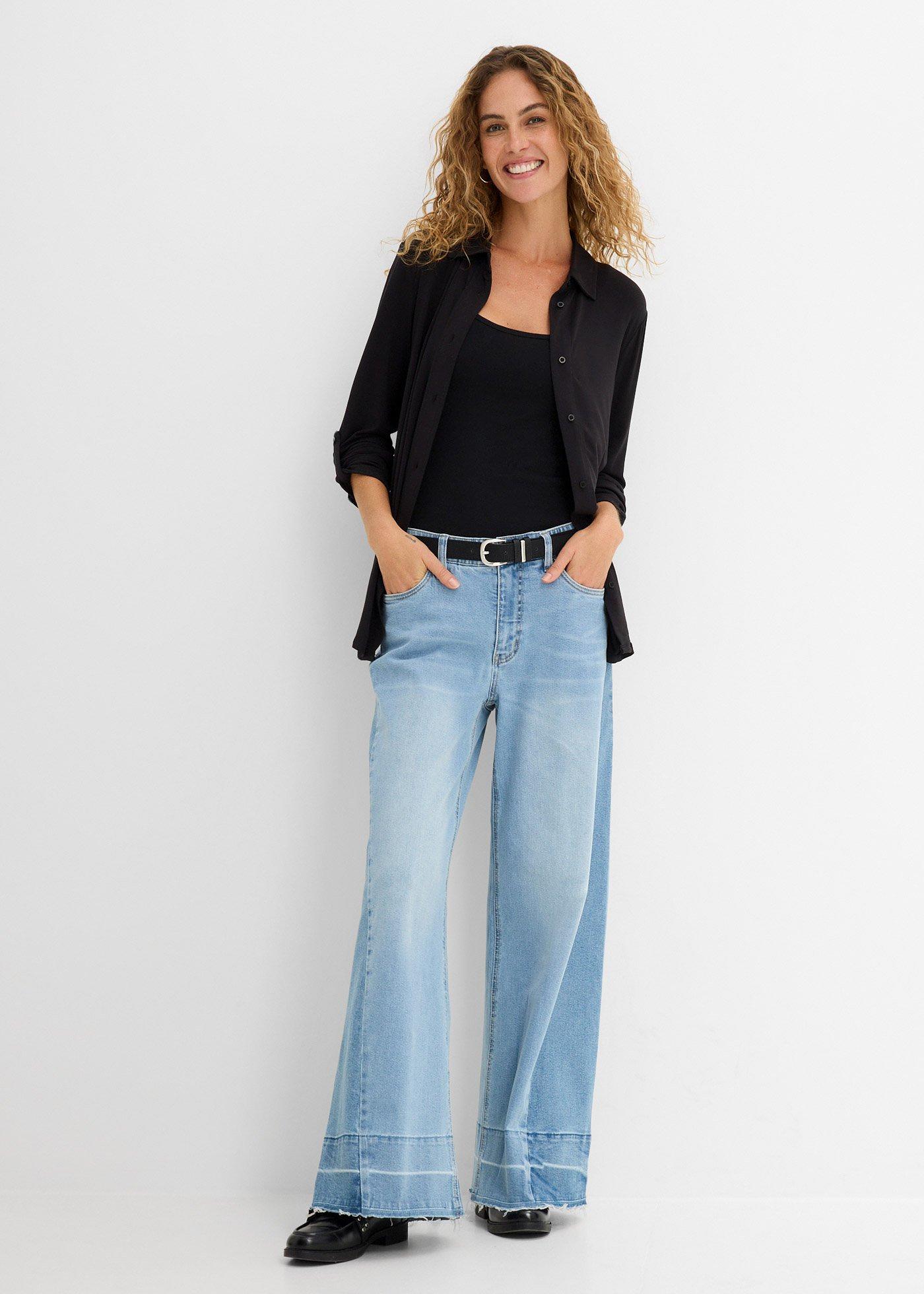 Bluzka z dżerseju, długa - Bonprix