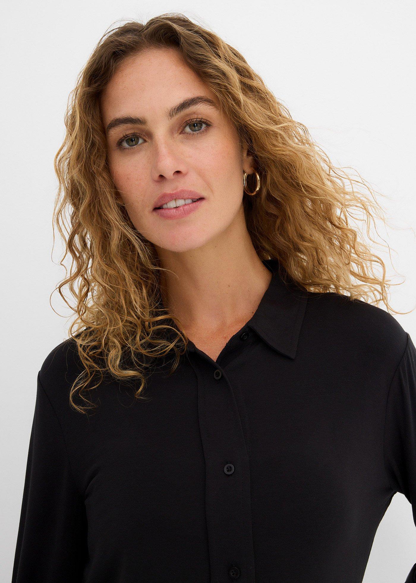 Bluzka z dżerseju, długa - Bonprix