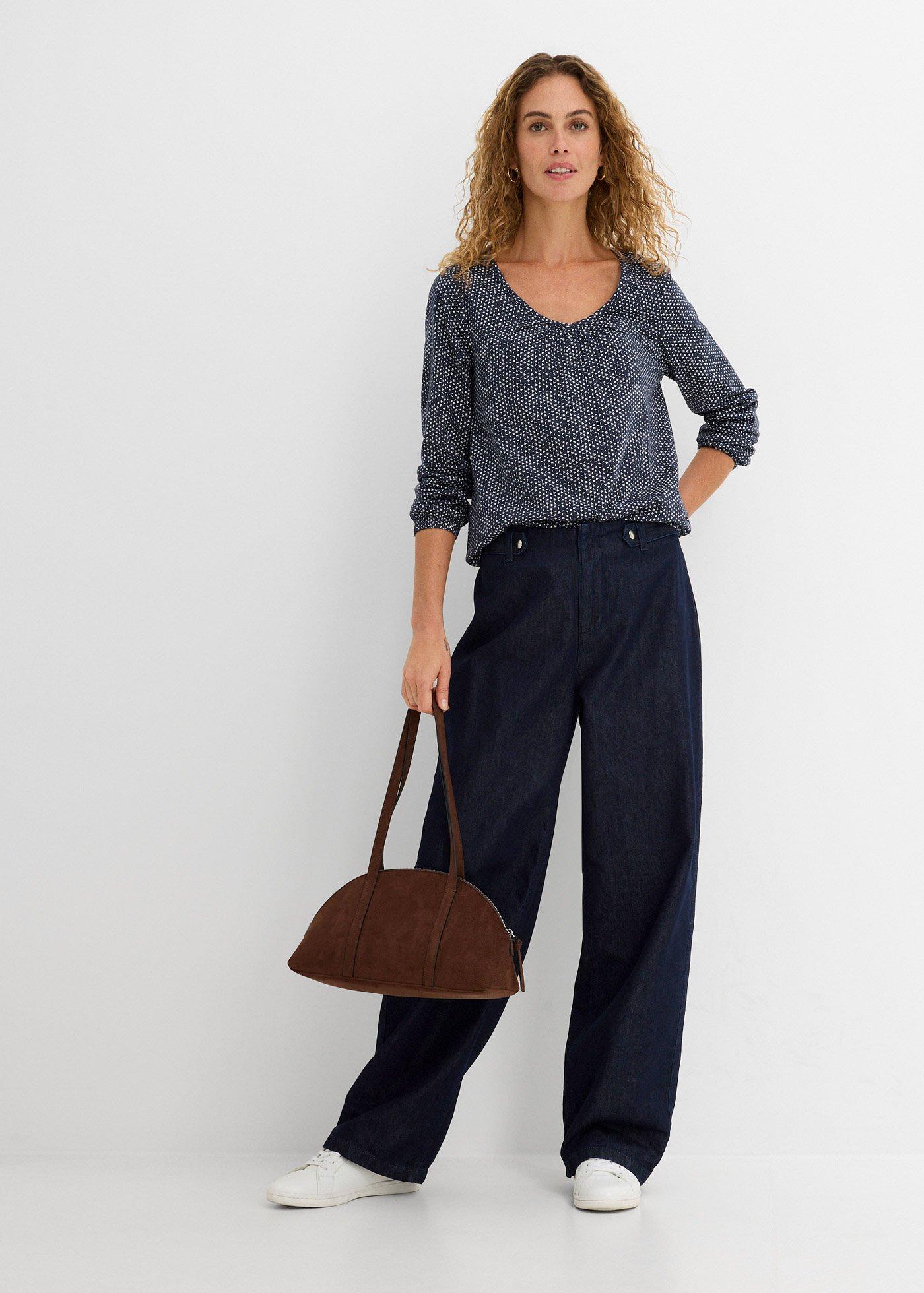 Bluzka bawełniana z czystej bawełny organicznej - Bonprix