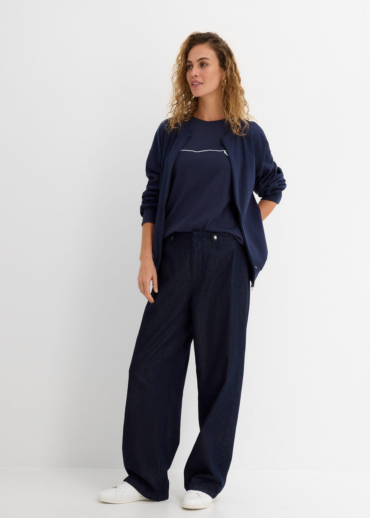 T-shirt z haftem - Bonprix