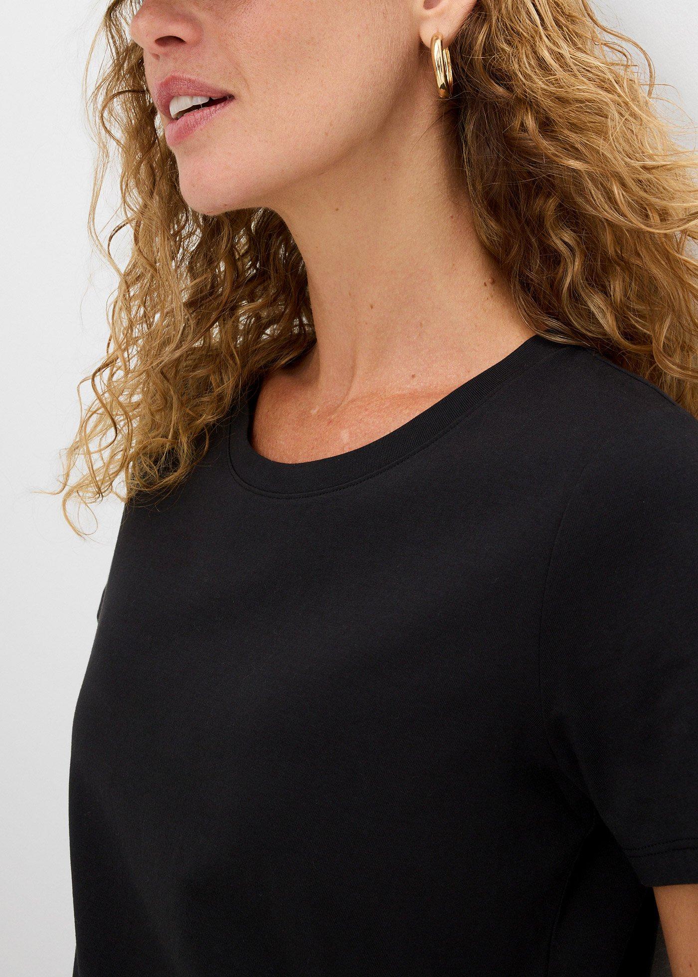 Shirt z krótkim rękawem (2 szt.), z czystej bawełny - Bonprix