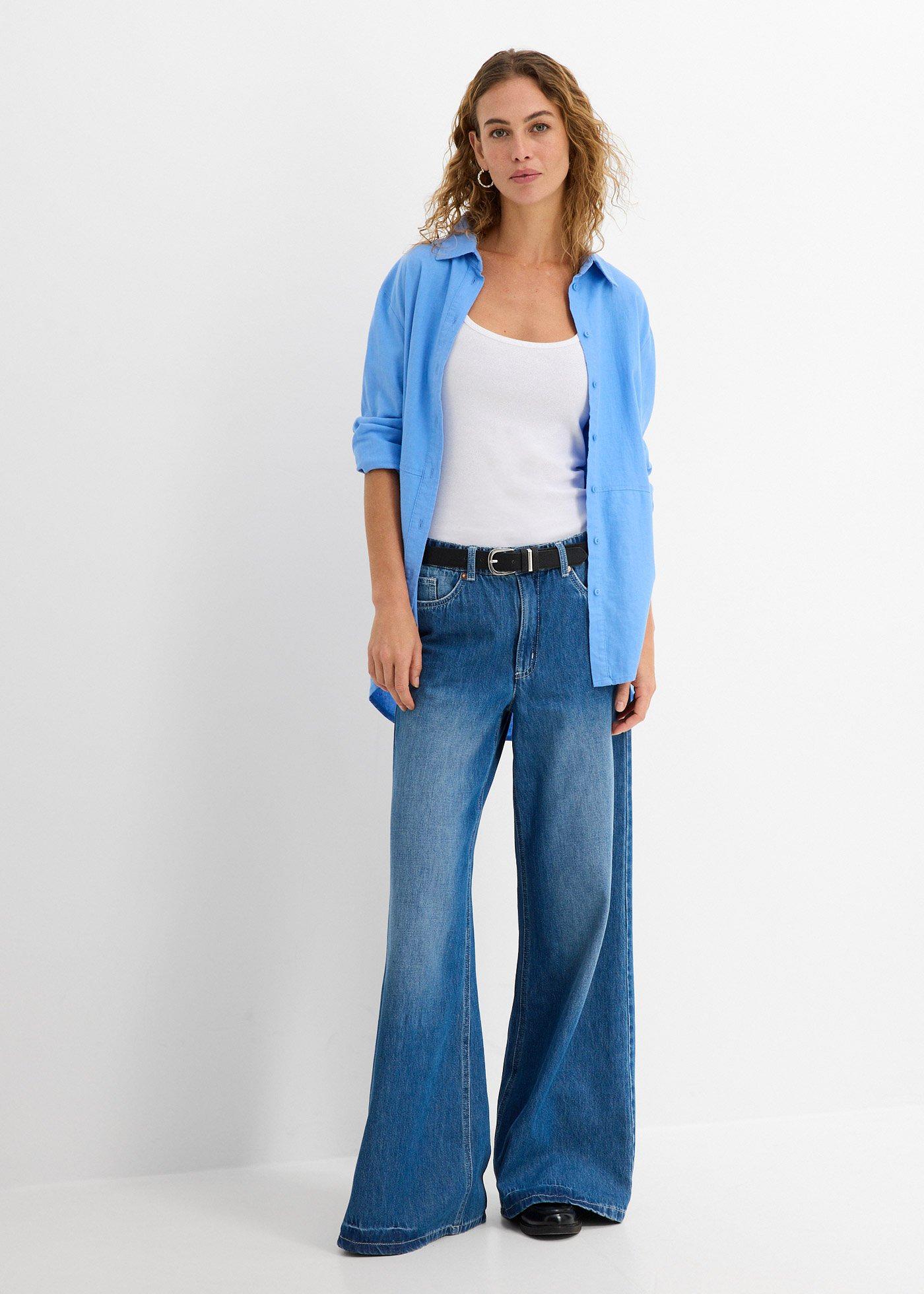 Bawełniany top na cienkich ramiączkach (2 szt.) - Bonprix