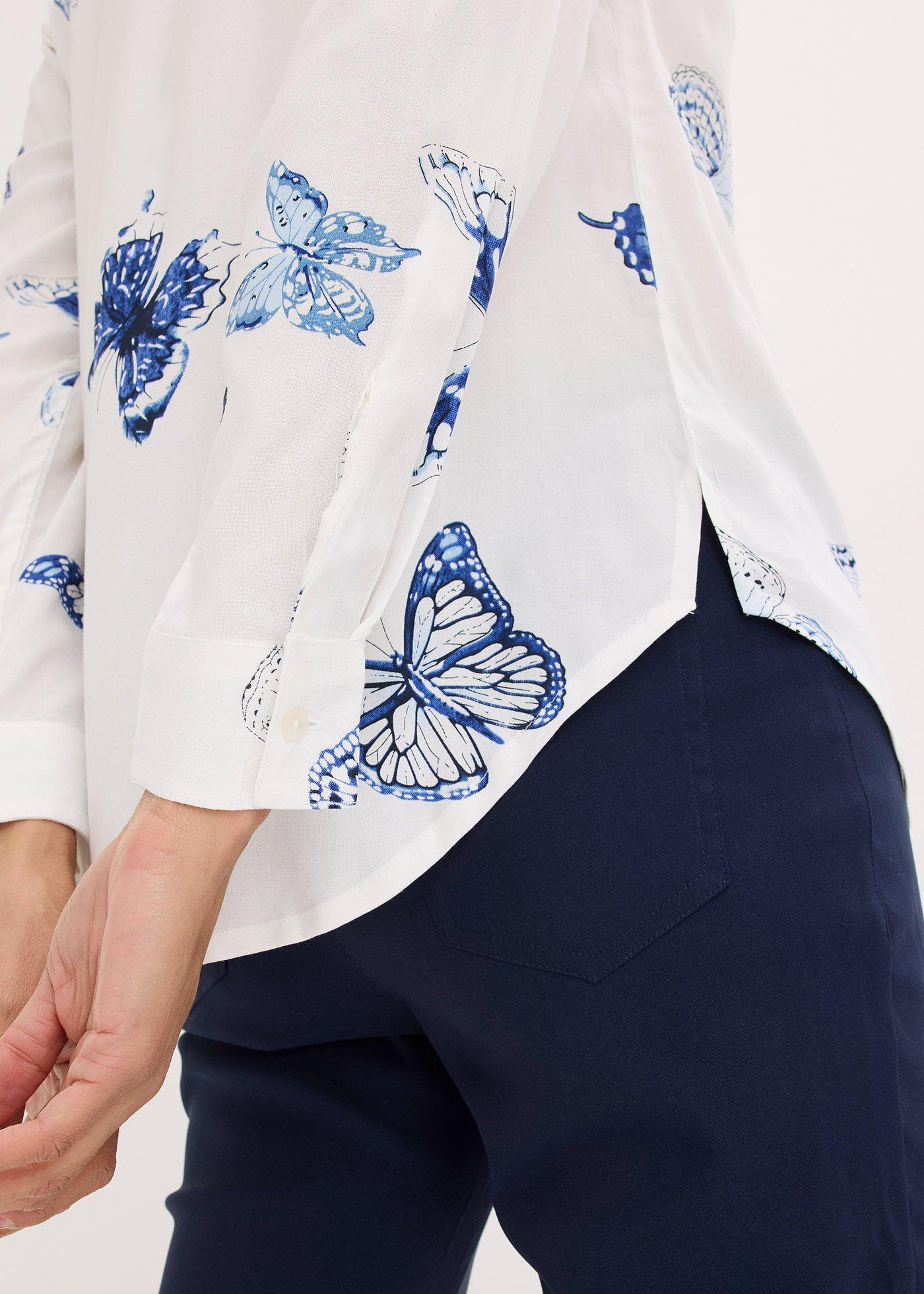 Bluzka z wiskozy z nadrukiem - Bonprix