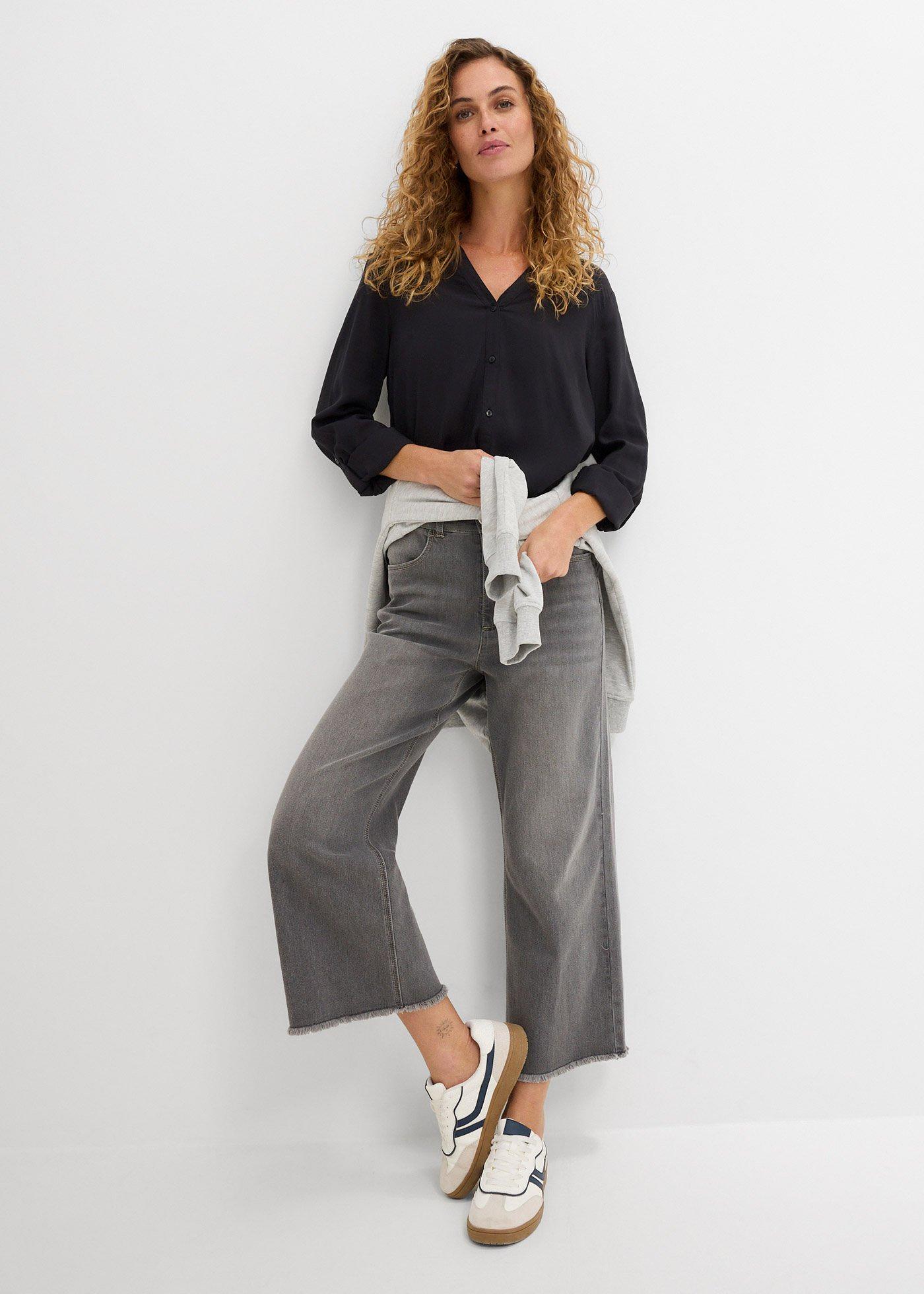 Bluzka z lejącej się wiskozy - Bonprix