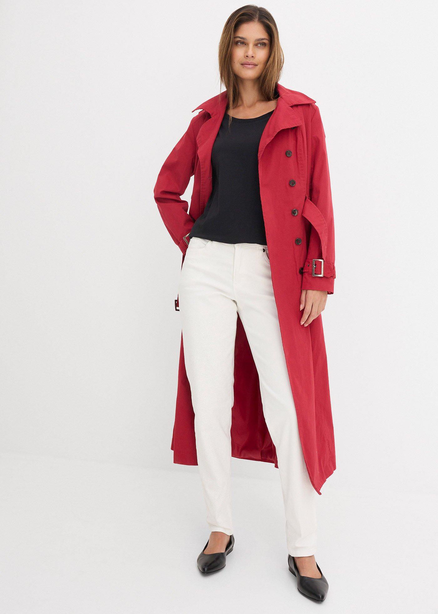 Dżinsy ze stretchem Mom, mid waist, long - Bonprix