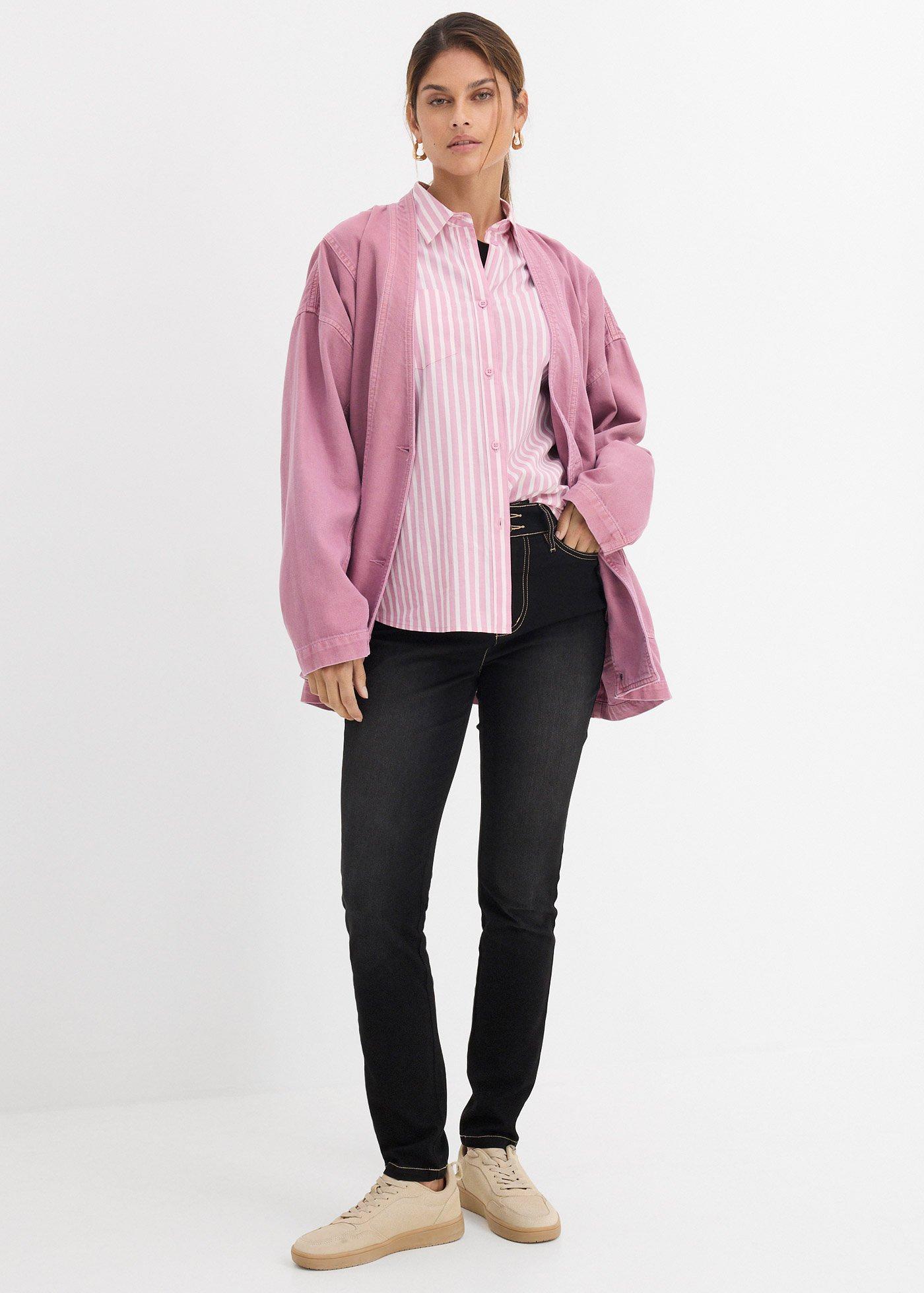 Dżinsy o kroju slim fit, z dużą zawartością stretchu, high waist - Bonprix