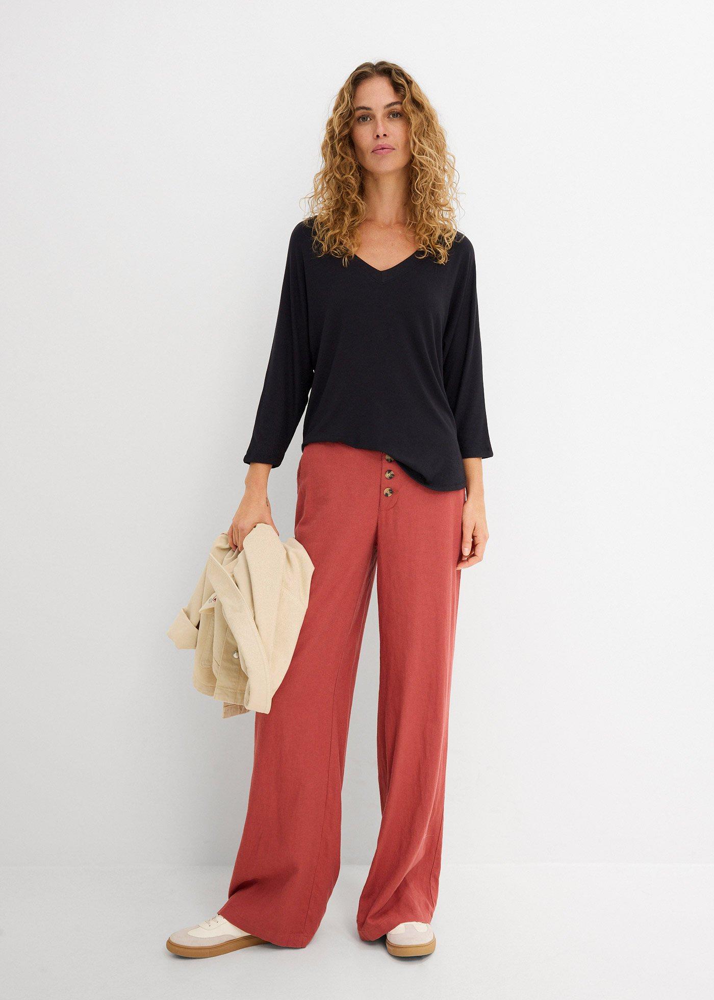 Bluzka z lejącej mieszanki wiskozy - Bonprix