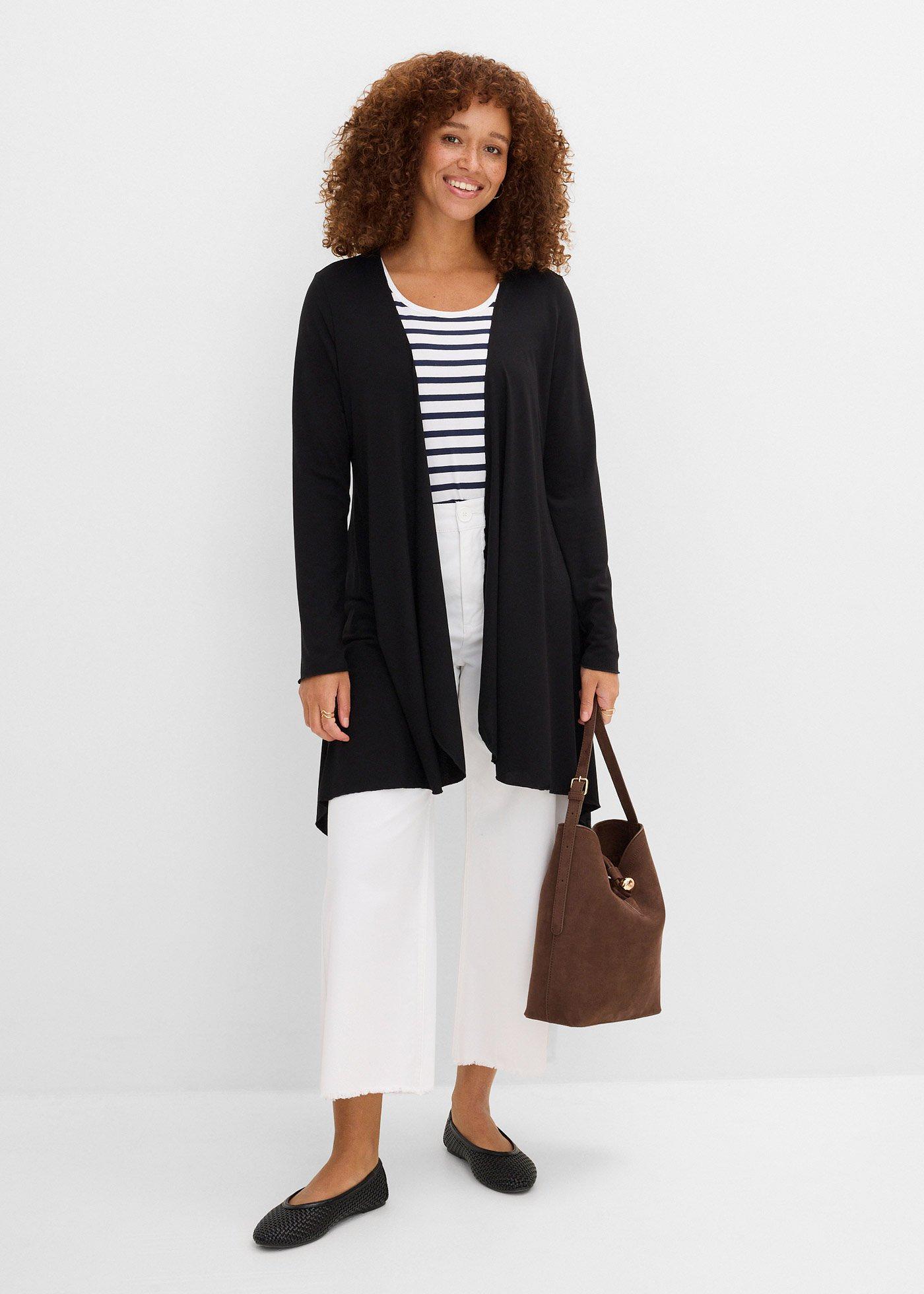 Kardigan z miękkiej mieszanki wiskozy - Bonprix