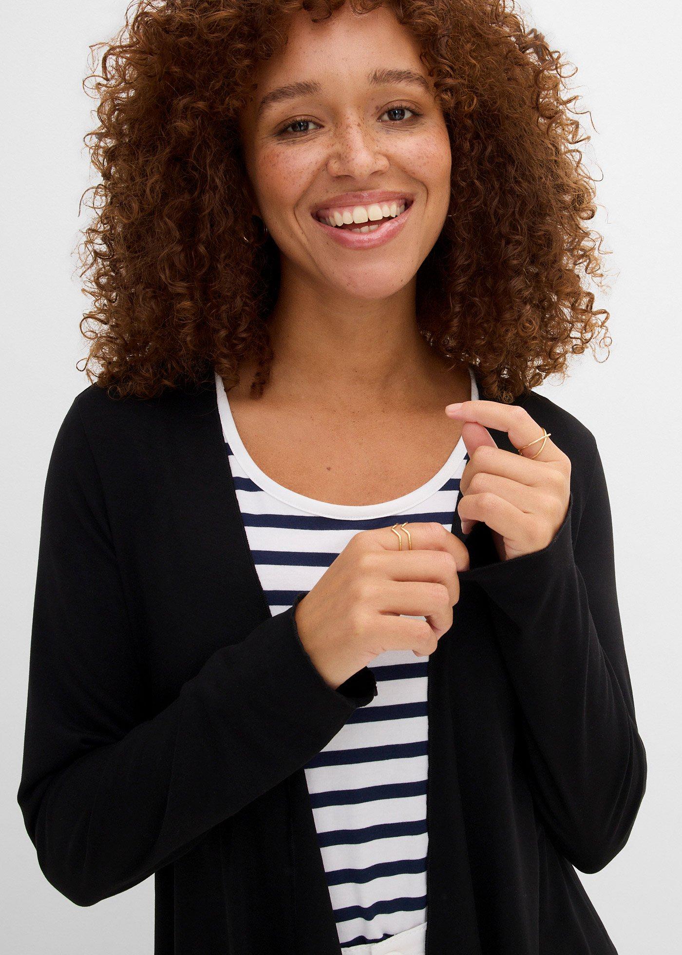 Kardigan z miękkiej mieszanki wiskozy - Bonprix