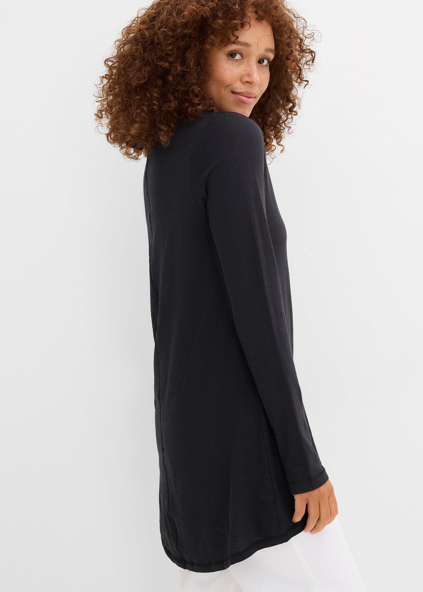 Bawełniana bluzka z długim rękawem - Bonprix