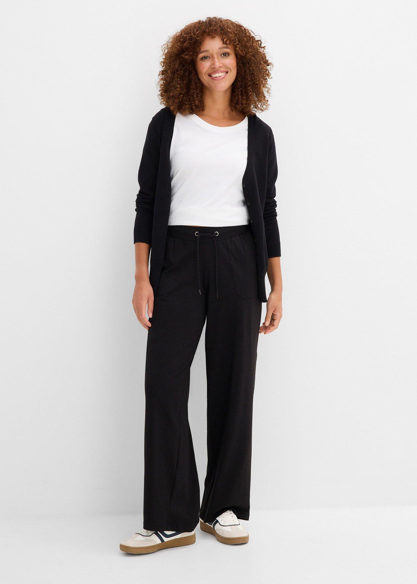 Spodnie sportowe z mieszanki bawełny - Bonprix