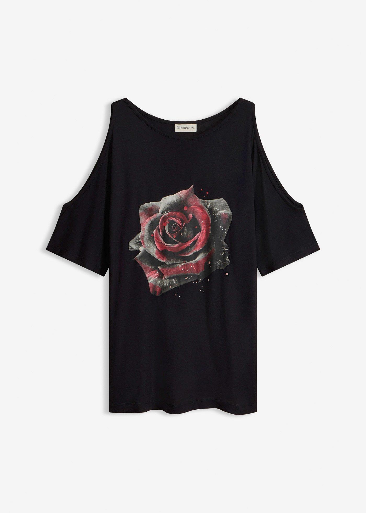 T-shirt à épaules dénudées en viscose
